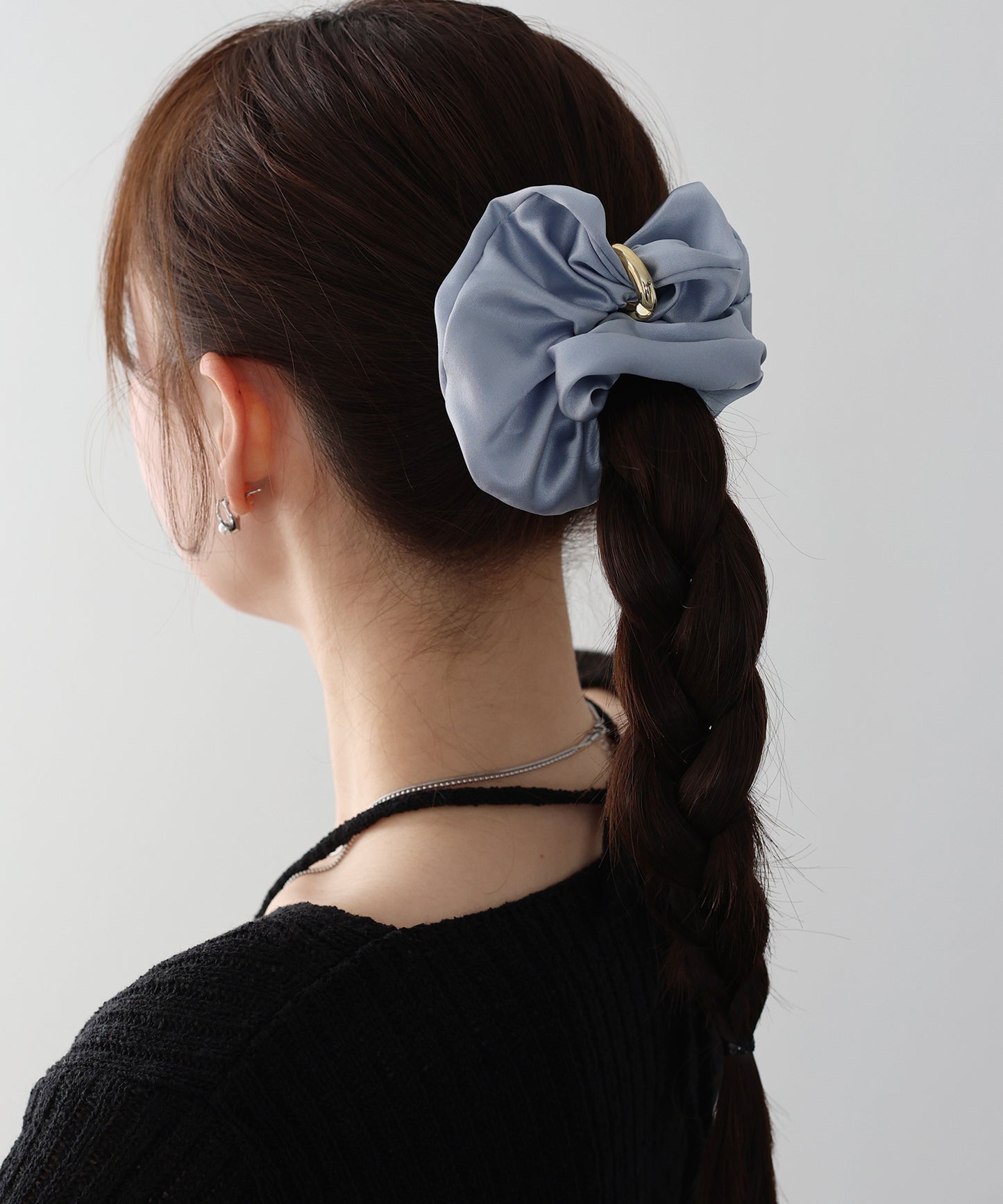 【早割5％OFF】メタルリングサテンシュシュ【ネコポス】