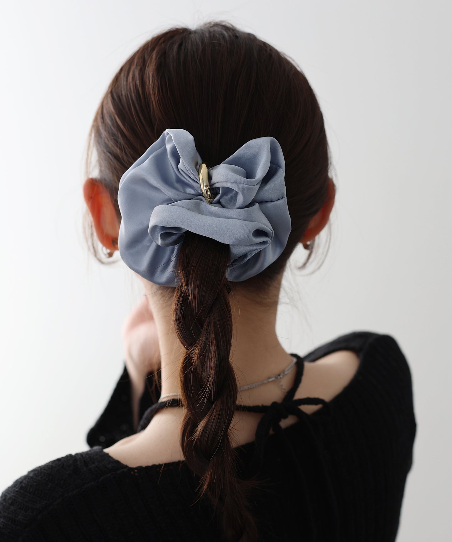 【早割5％OFF】メタルリングサテンシュシュ【ネコポス】