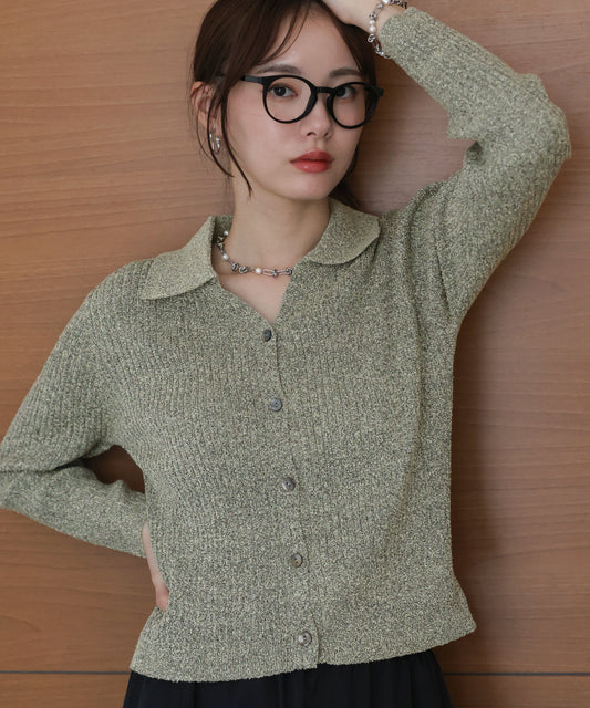 【早割5％OFF】メランジスキッパーニット