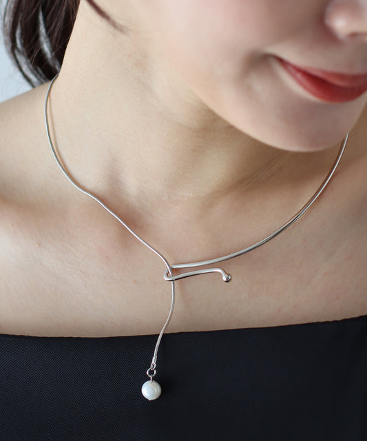 淡水パールアシンメトリーチョーカー【ネコポス】