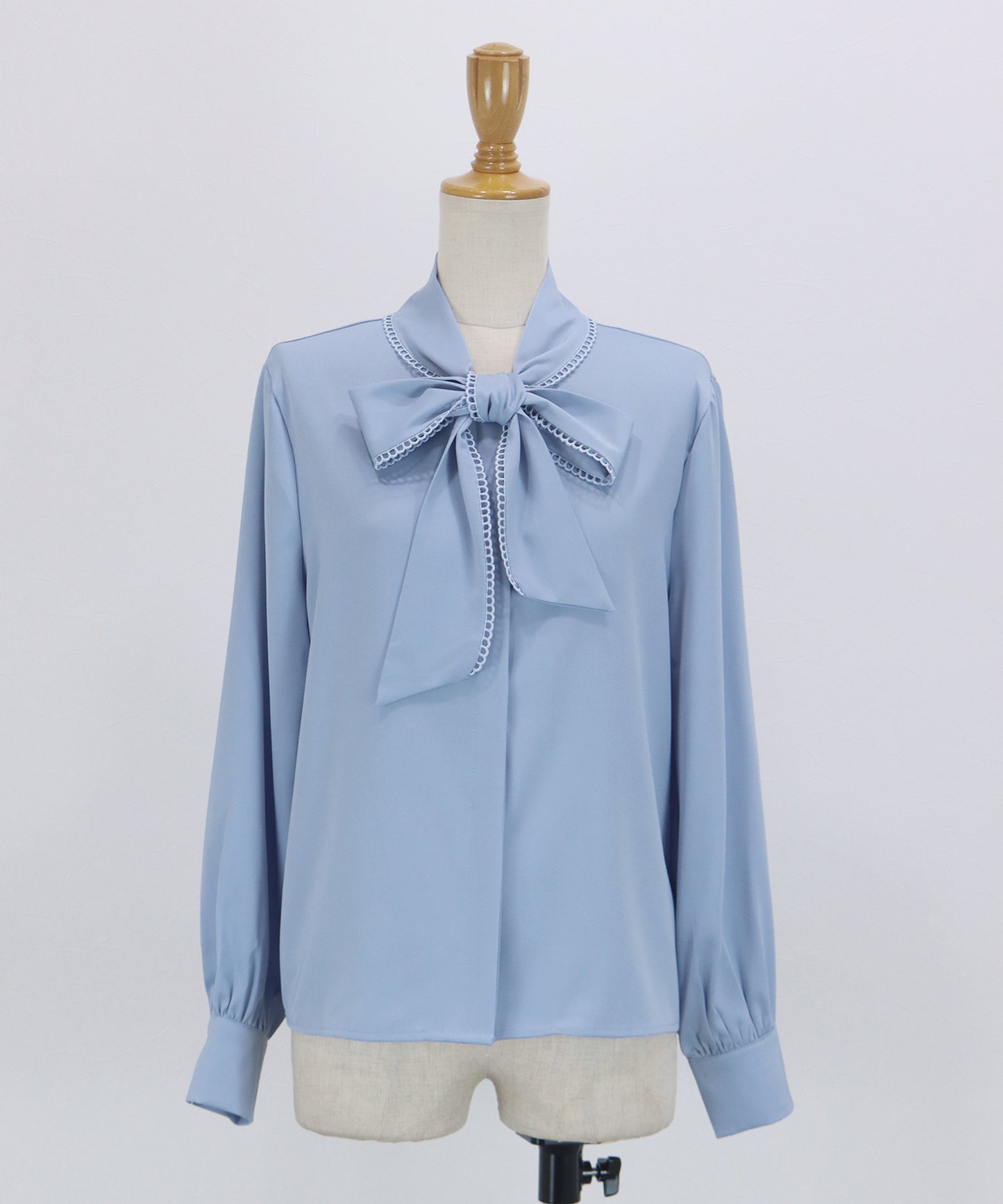 レーストリムリボンブラウス【ネコポス】