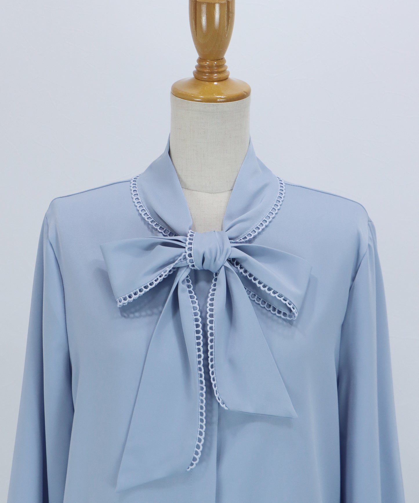 レーストリムリボンブラウス【ネコポス】