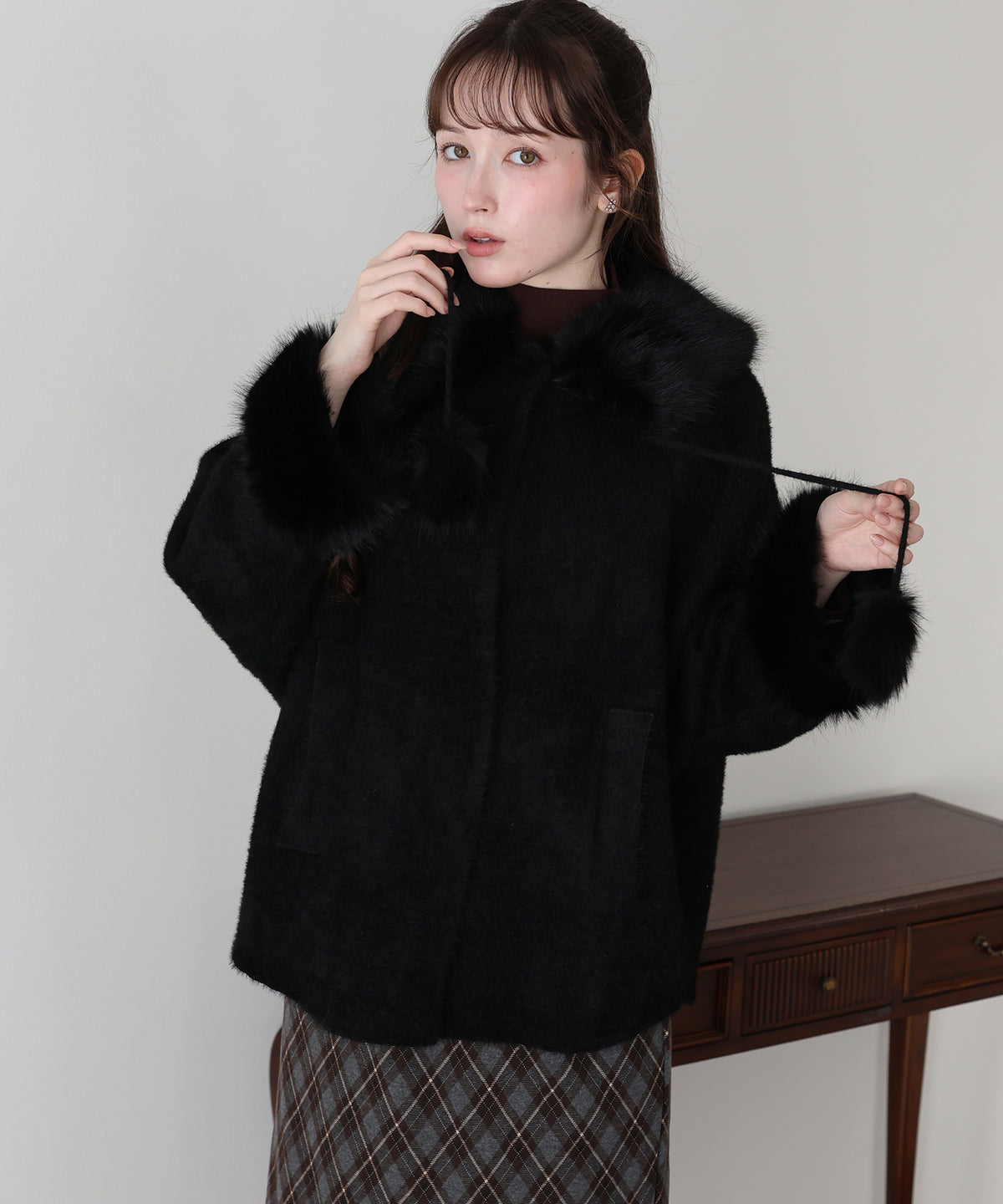 【早割5％OFF】ファーカラーショートコート