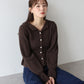 【早割5％OFF】パールボタンペプラムニット