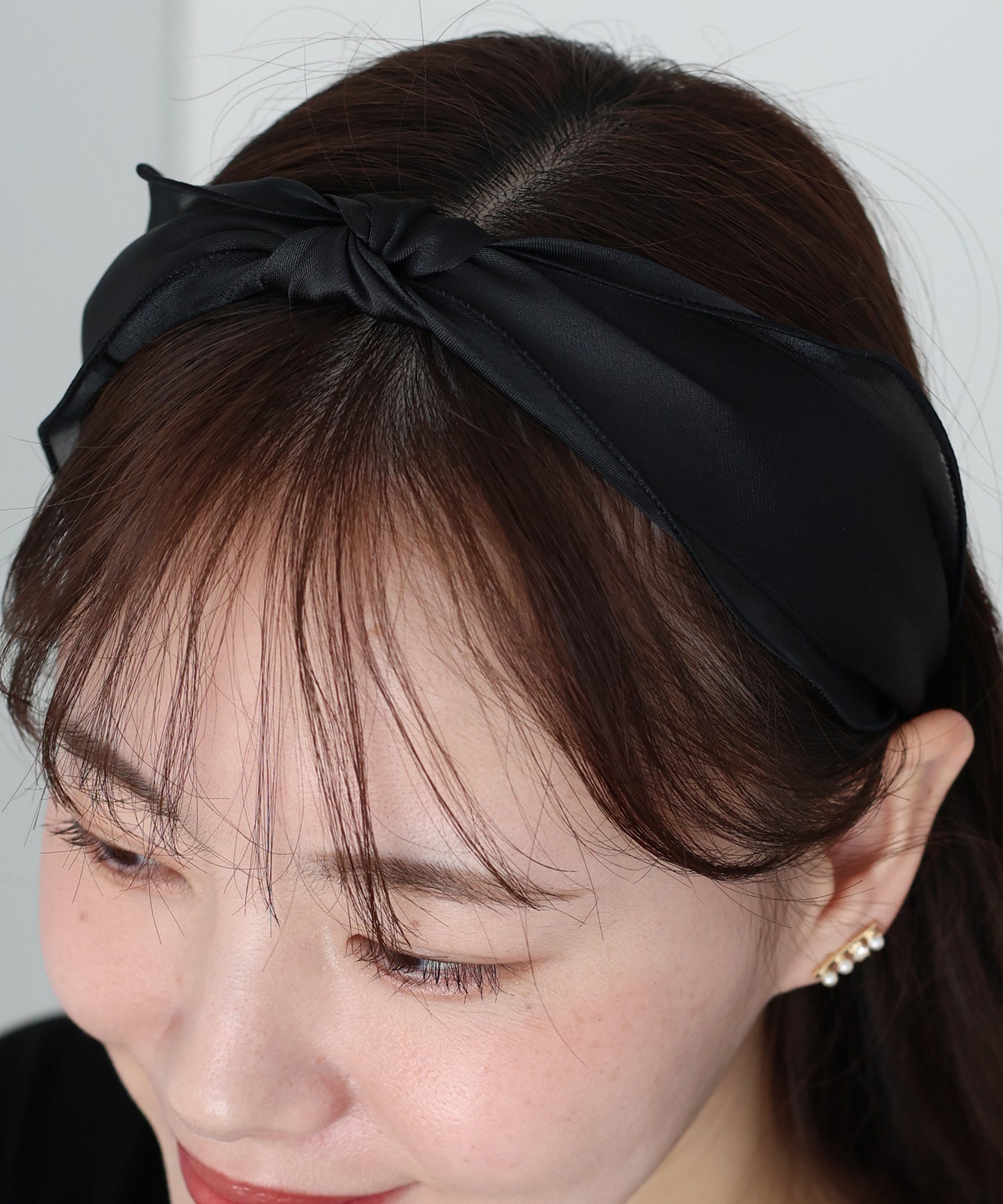 オーガンジーサテンカチューシャ