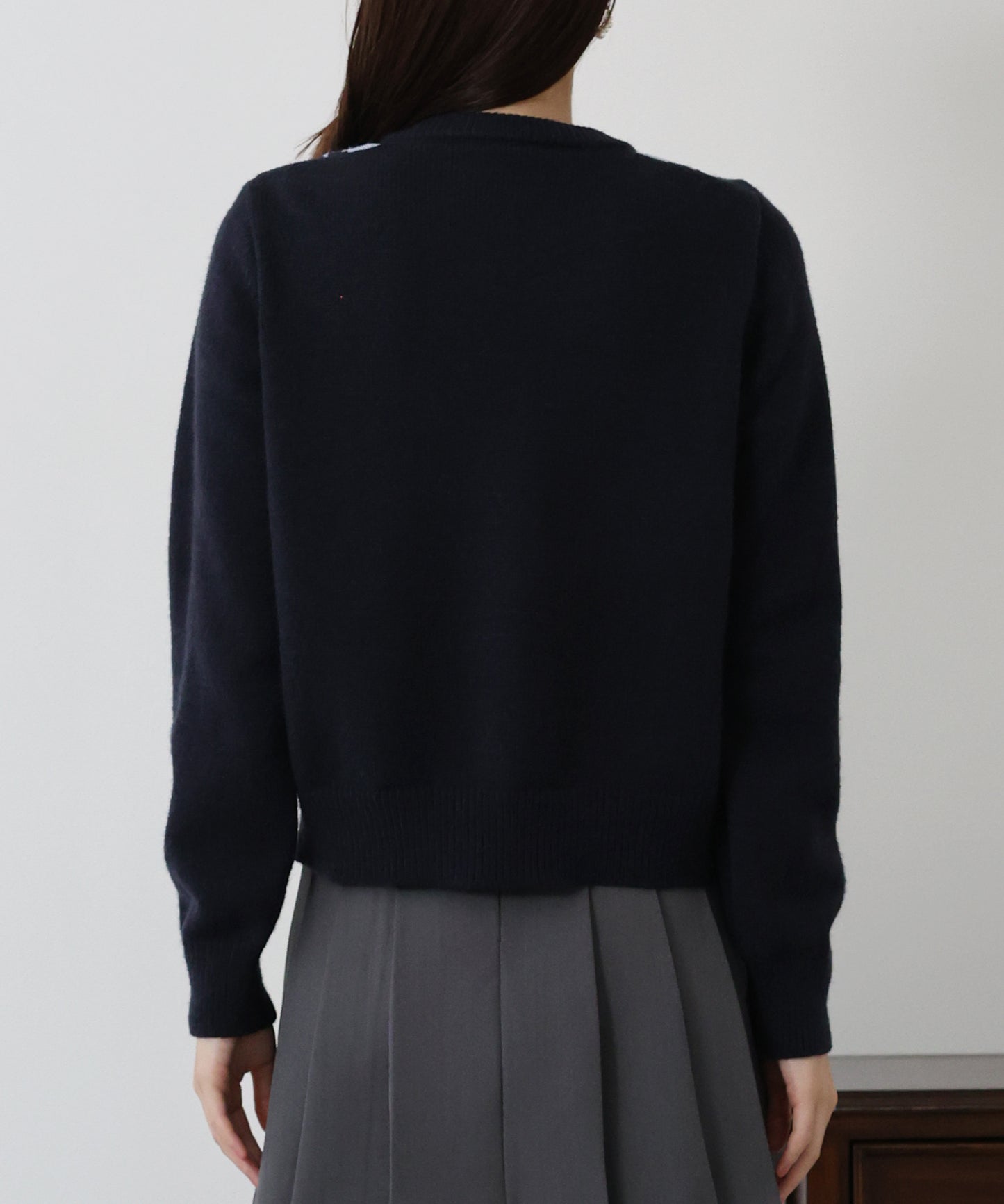 アーガイル柄カーディガン