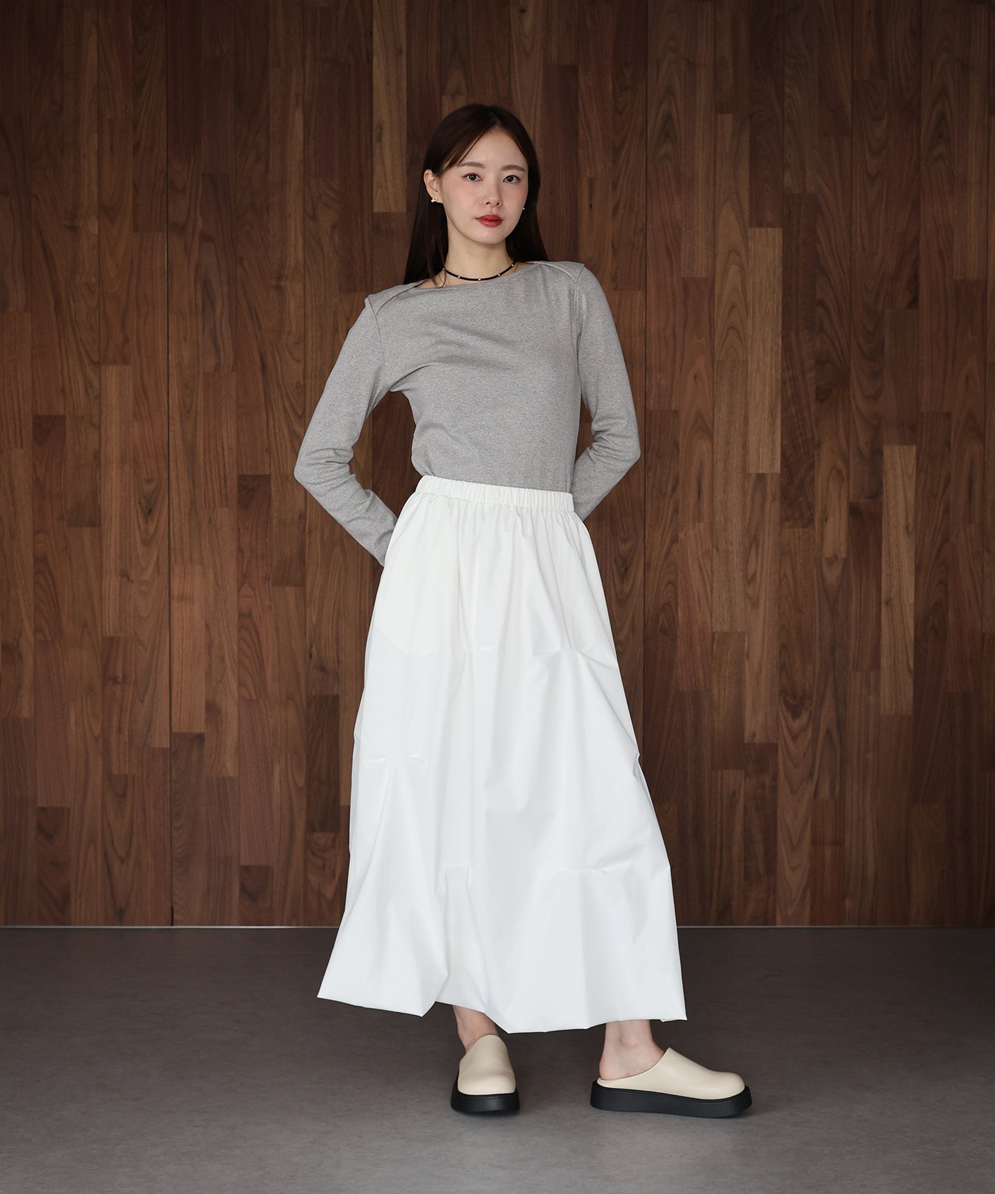 ボートネックTシャツ【ネコポス】