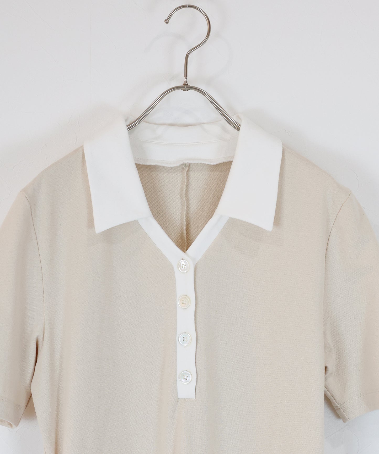 【早割5％OFF】スキッパー襟ワンピース