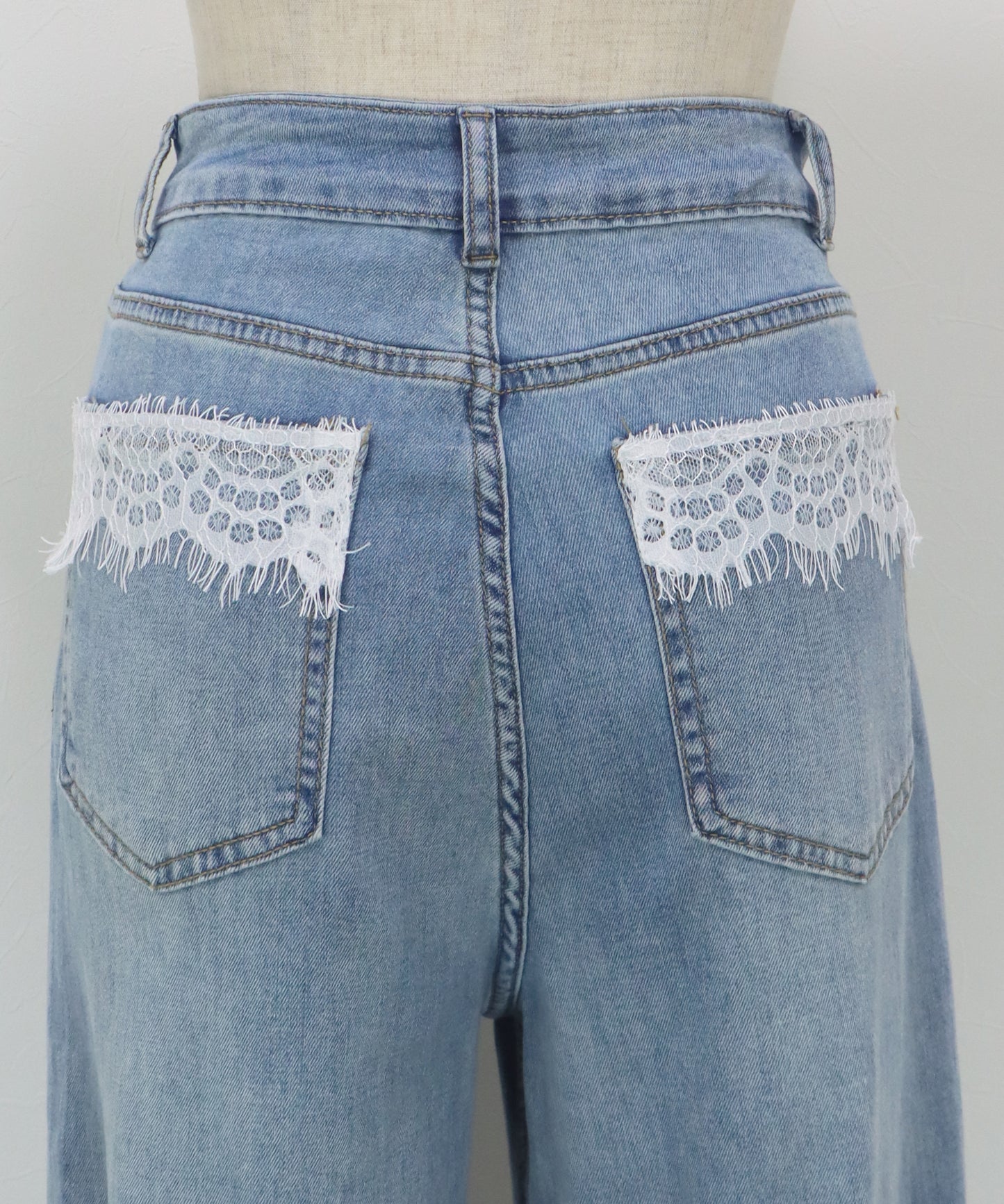 ポケットレースデニム