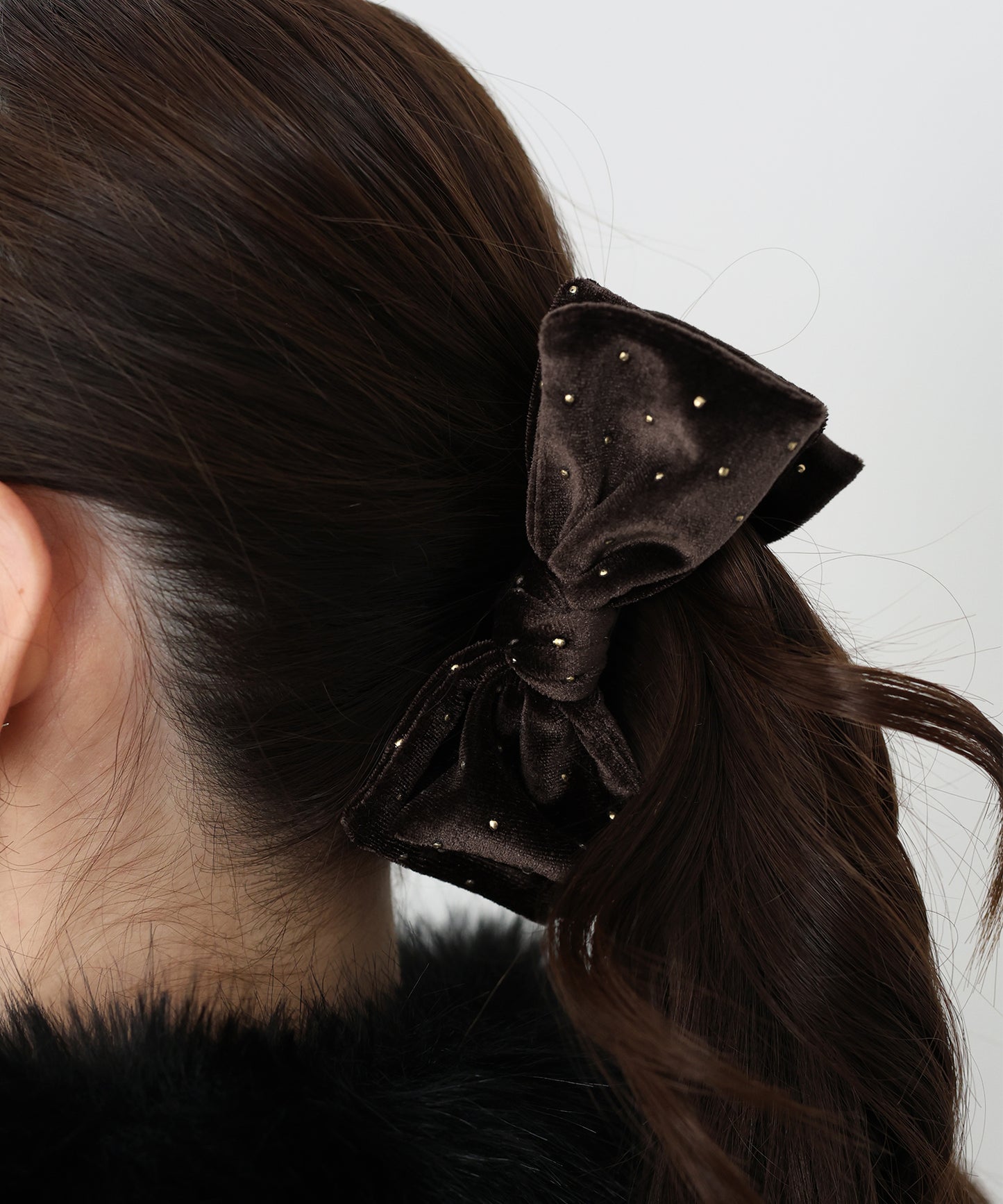 スタッズベロアバナナクリップ