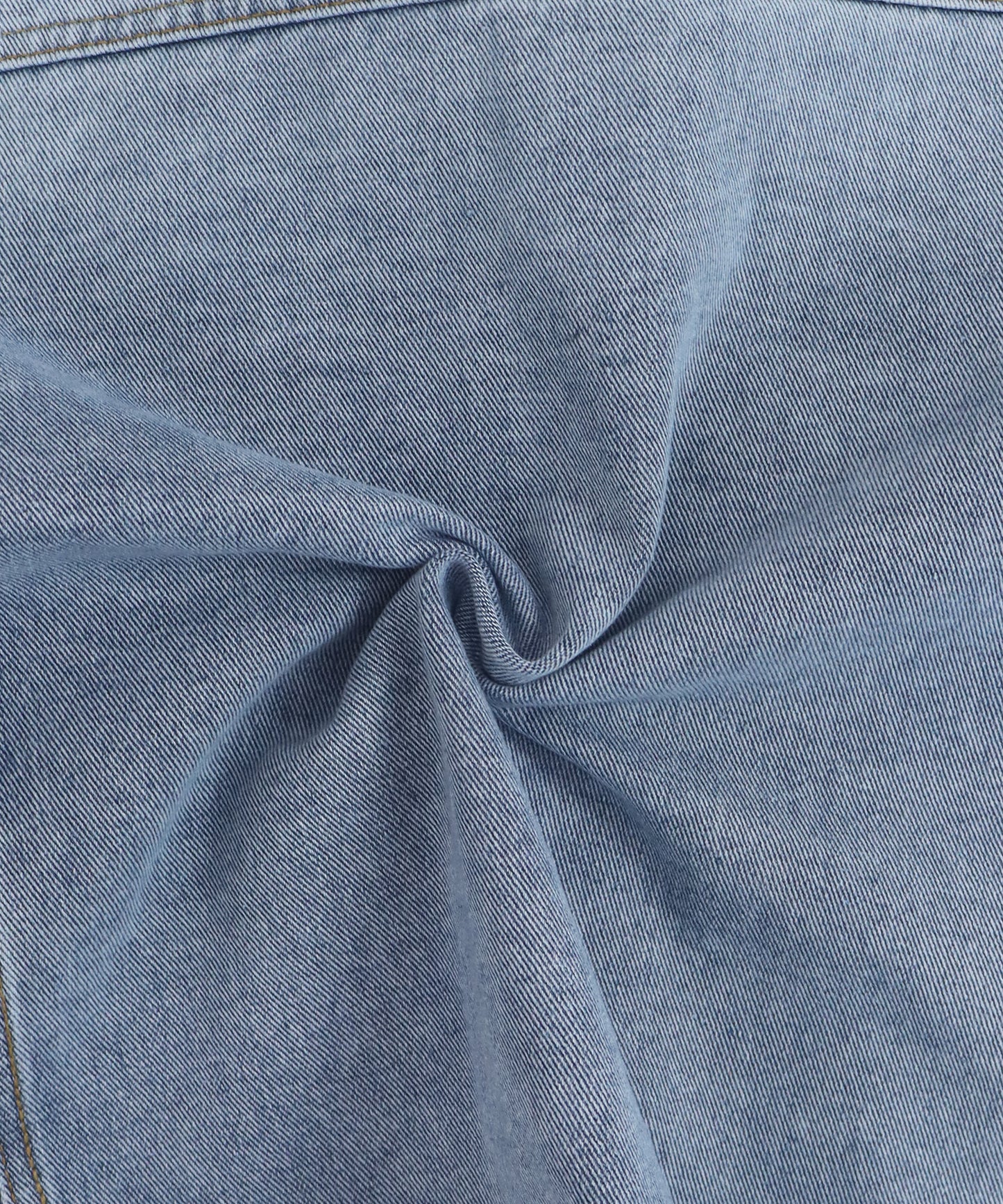 レーストリムデニムブルゾン