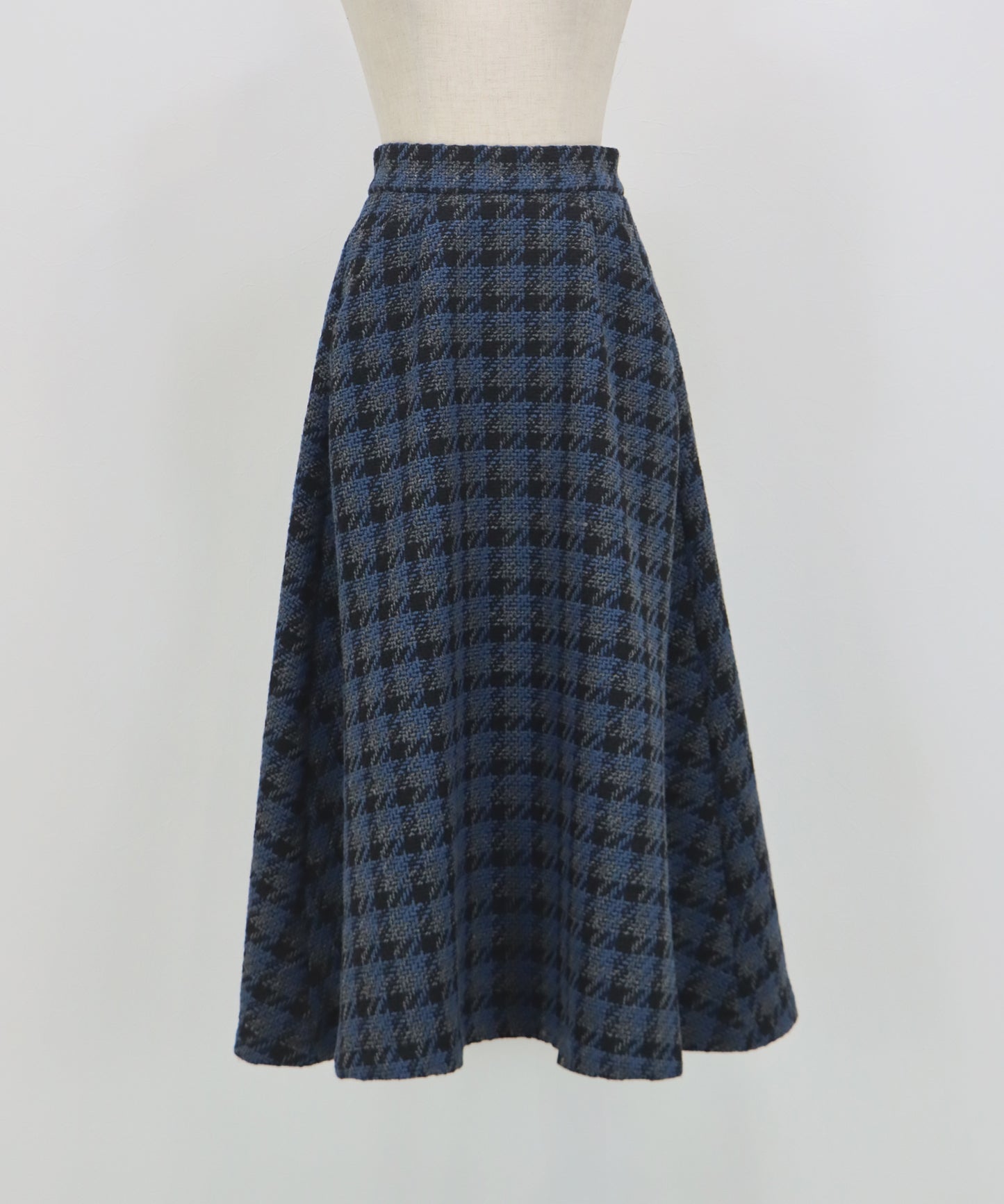 【早割5％OFF】ツイードチェックフレアスカート