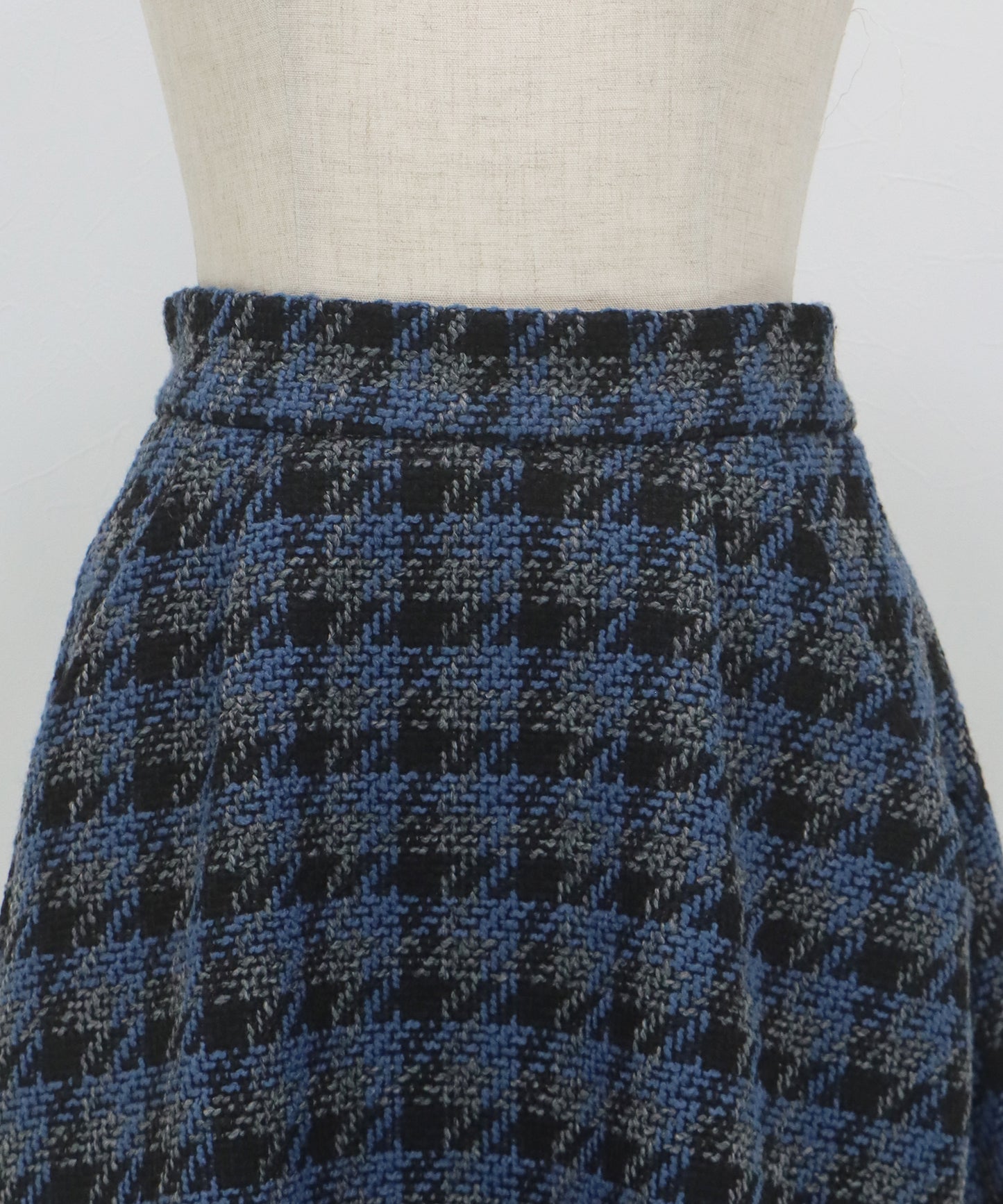 【早割5％OFF】ツイードチェックフレアスカート