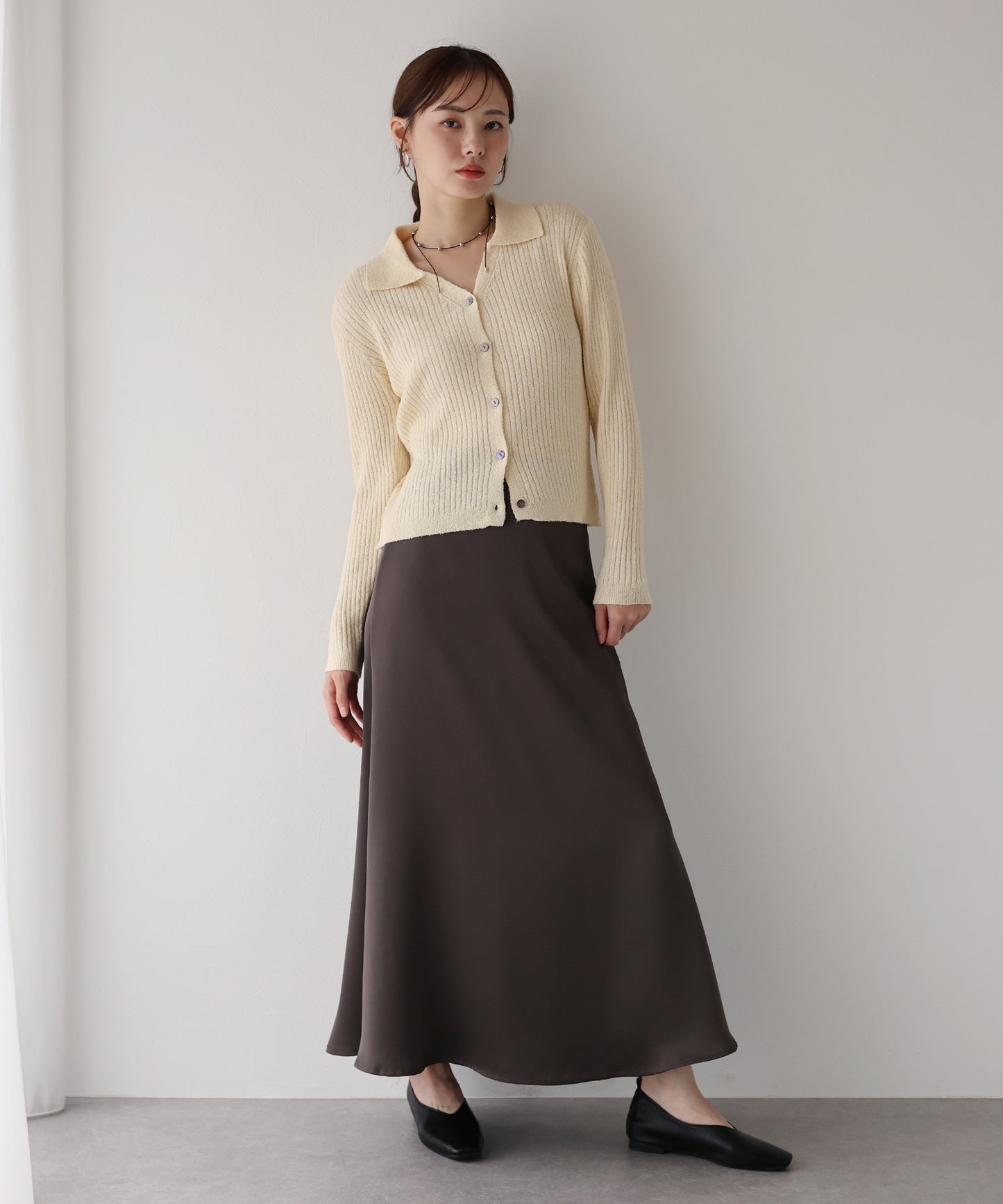 【早割5％OFF】メランジスキッパーニット