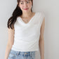 【TIME SALE】ドレープネックフレンチシアーTシャツ【ネコポス】