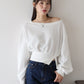 オフショルダースウェット