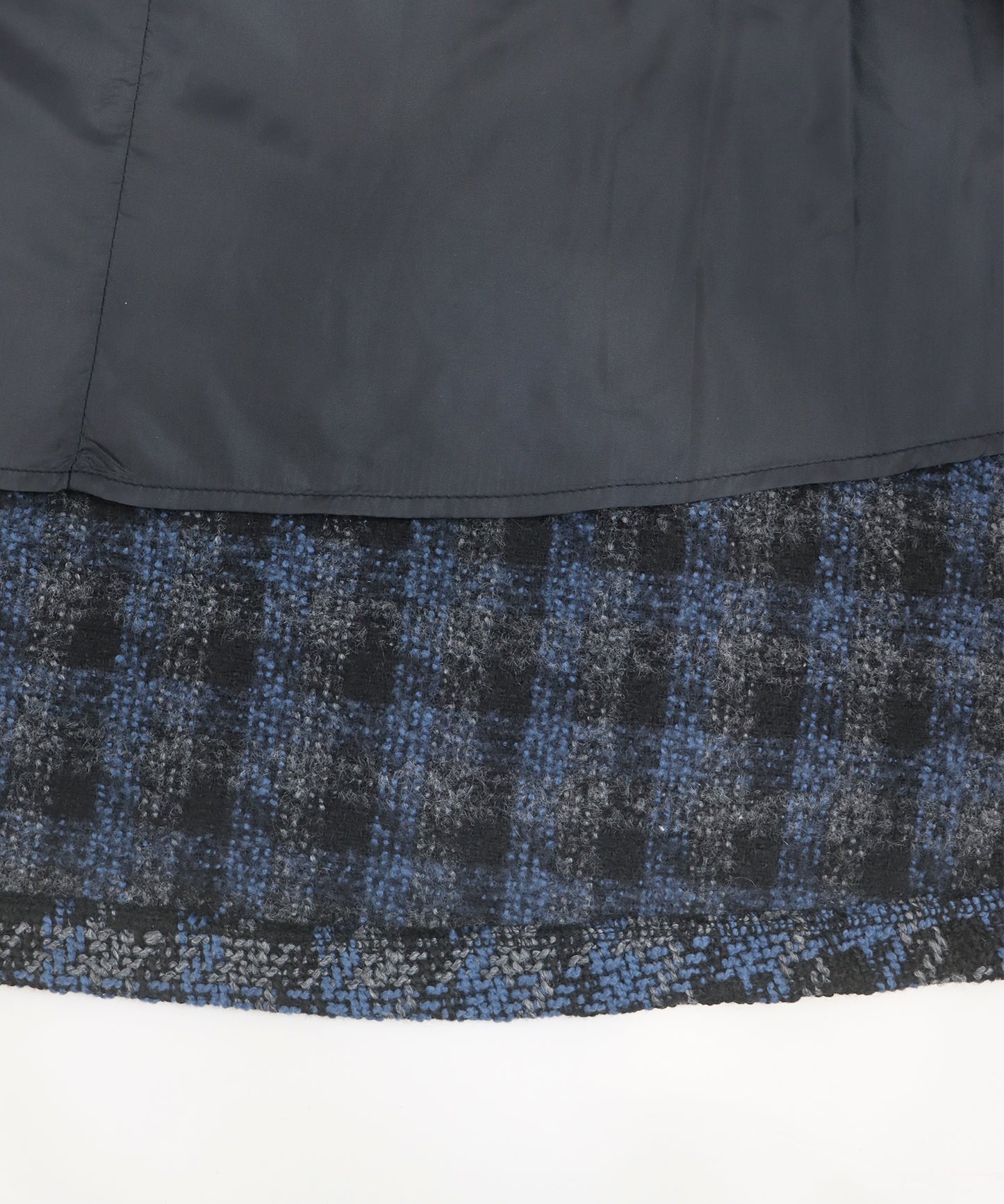 【早割5％OFF】ツイードチェックフレアスカート