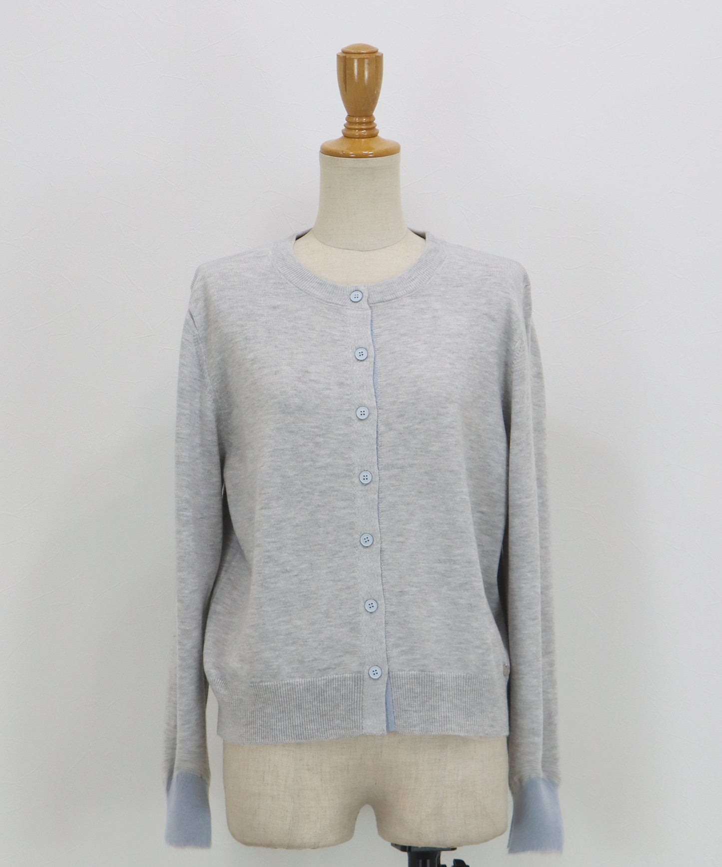 バイカラーカーディガン