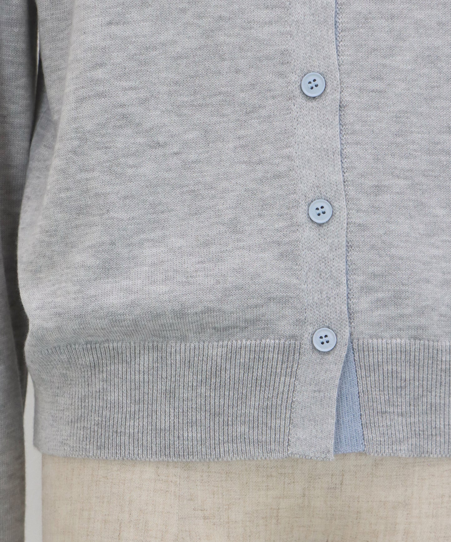 バイカラーカーディガン