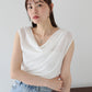 【TIME SALE】ドレープネックフレンチシアーTシャツ【ネコポス】