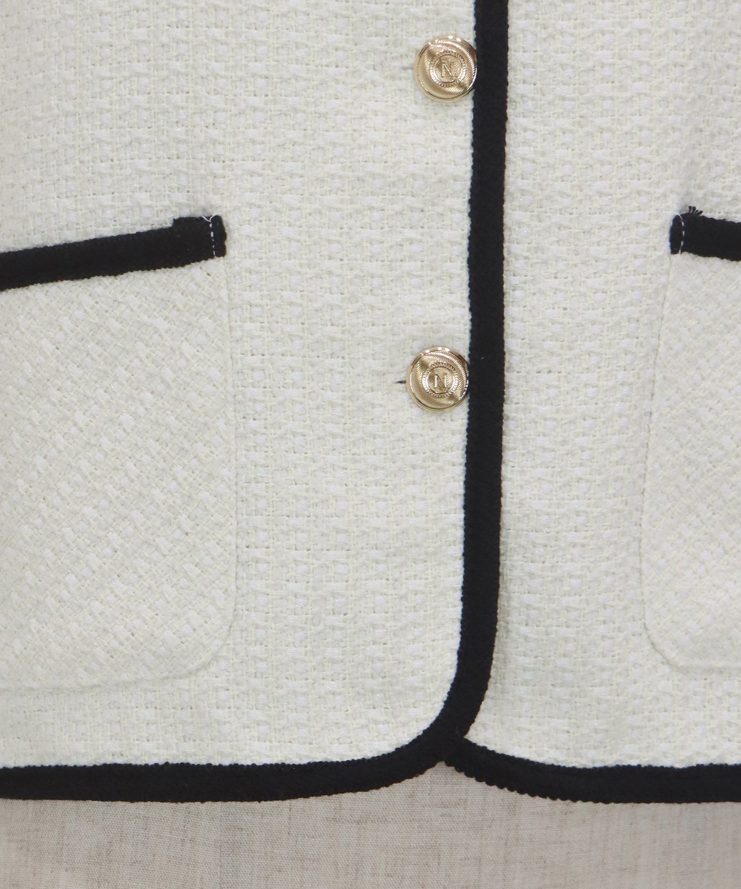 バイカラーパイピングジャケット