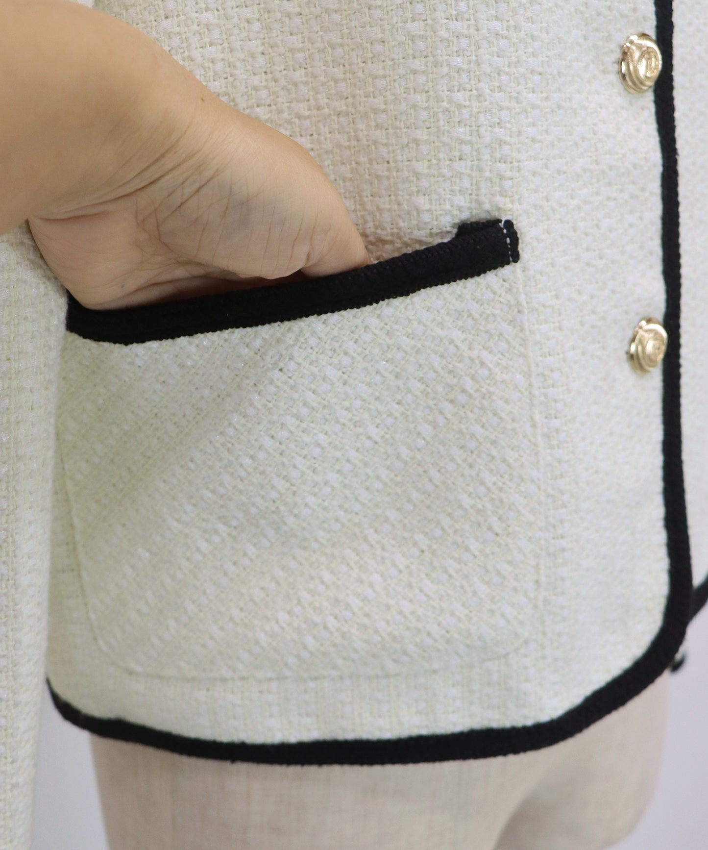 バイカラーパイピングジャケット