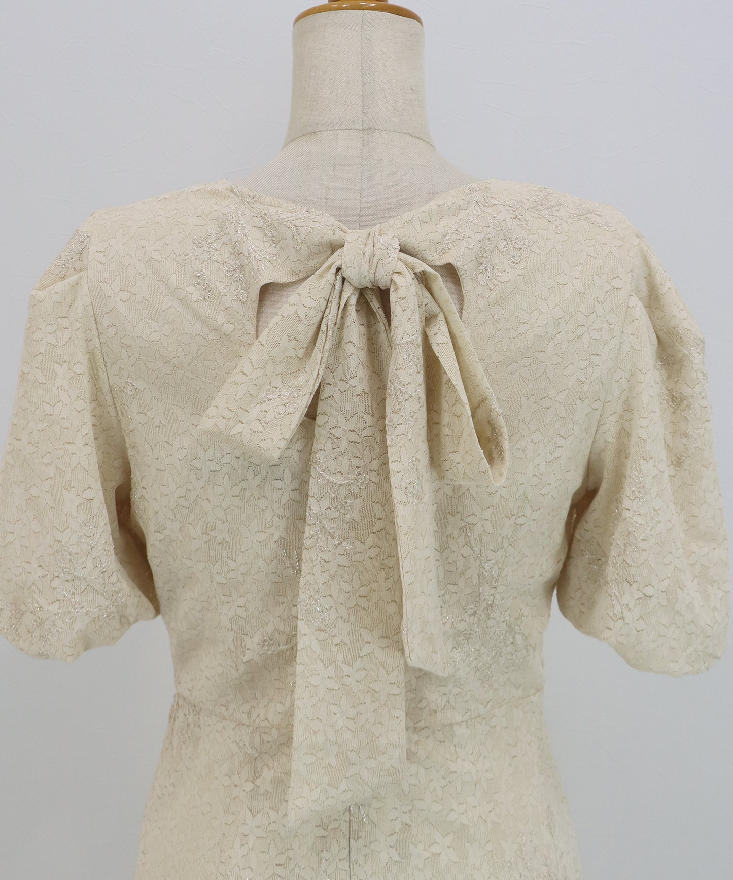 バックリボンマーメイドドレス