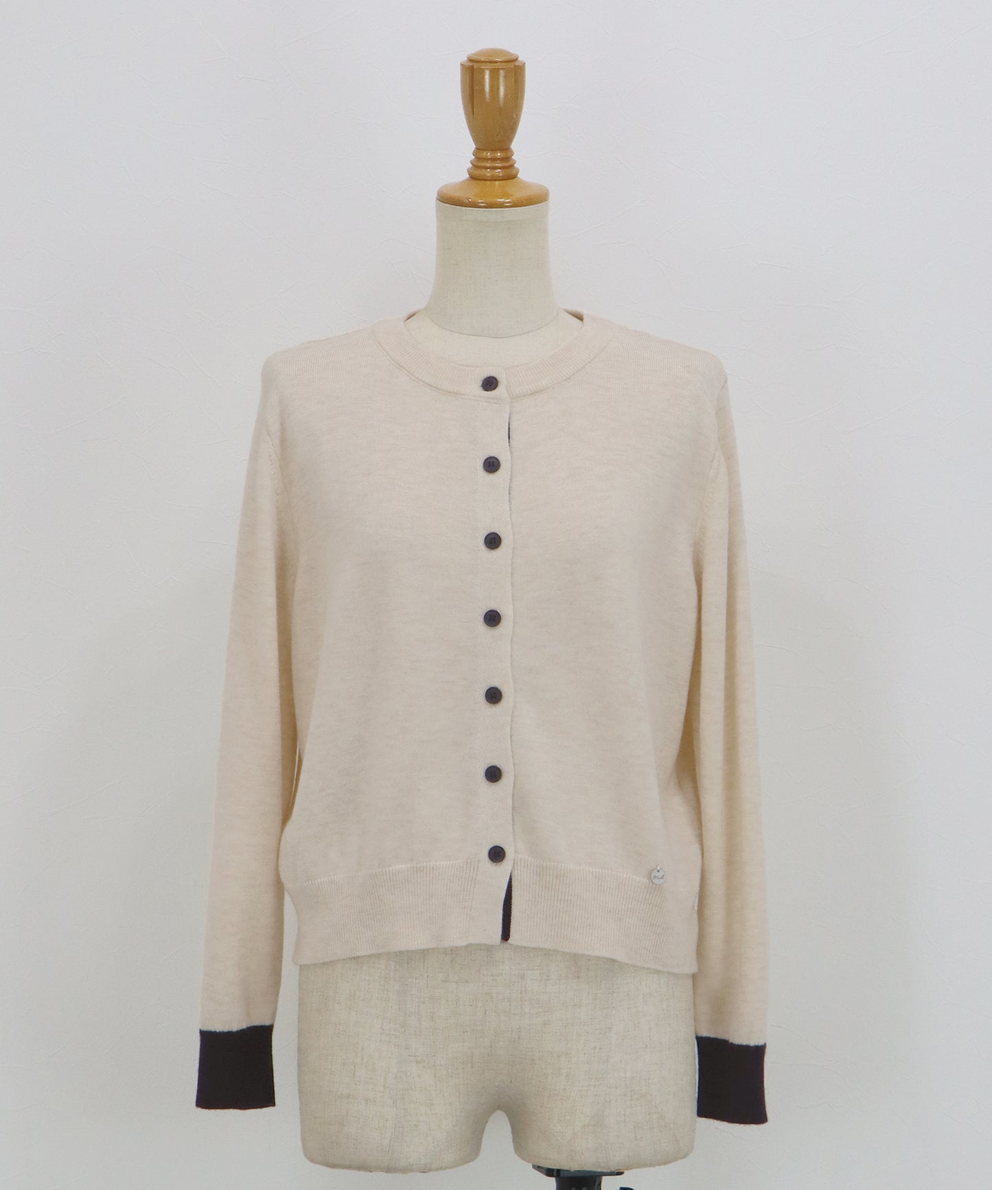 バイカラーカーディガン