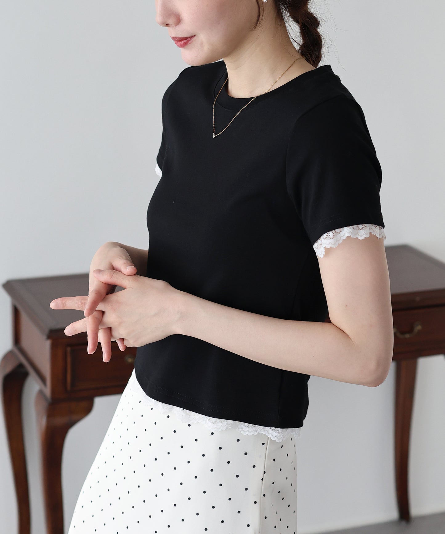 レースドッキングTシャツ【メール便】