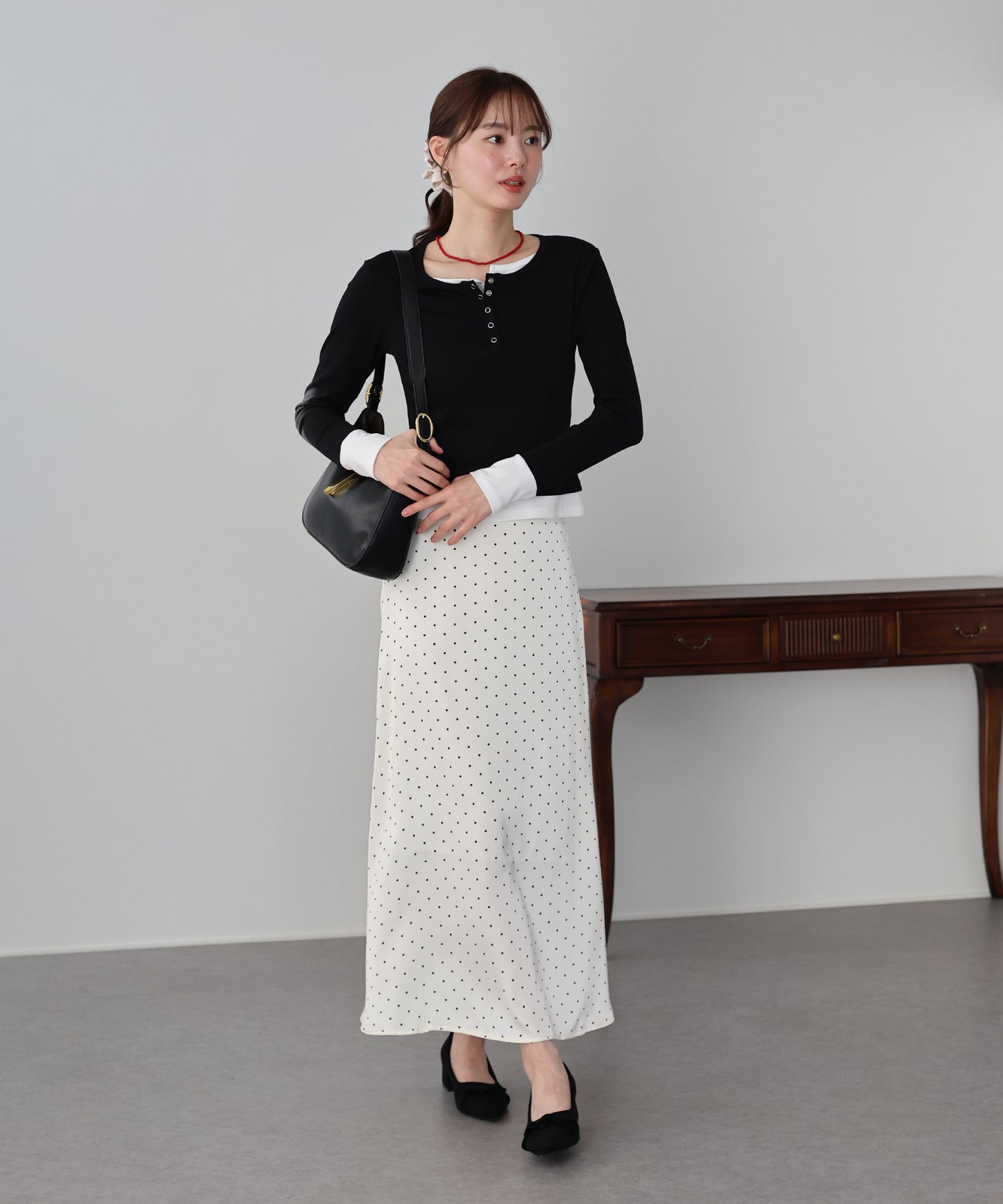 【早割5％OFF】ヘンリレイヤードカットソー【ネコポス】