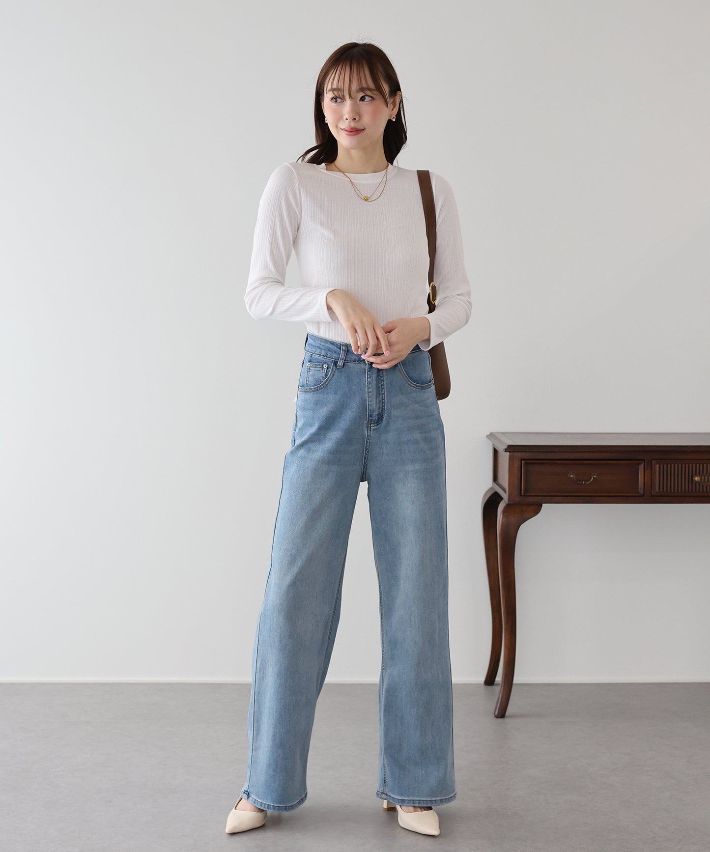 ポケットレースデニム