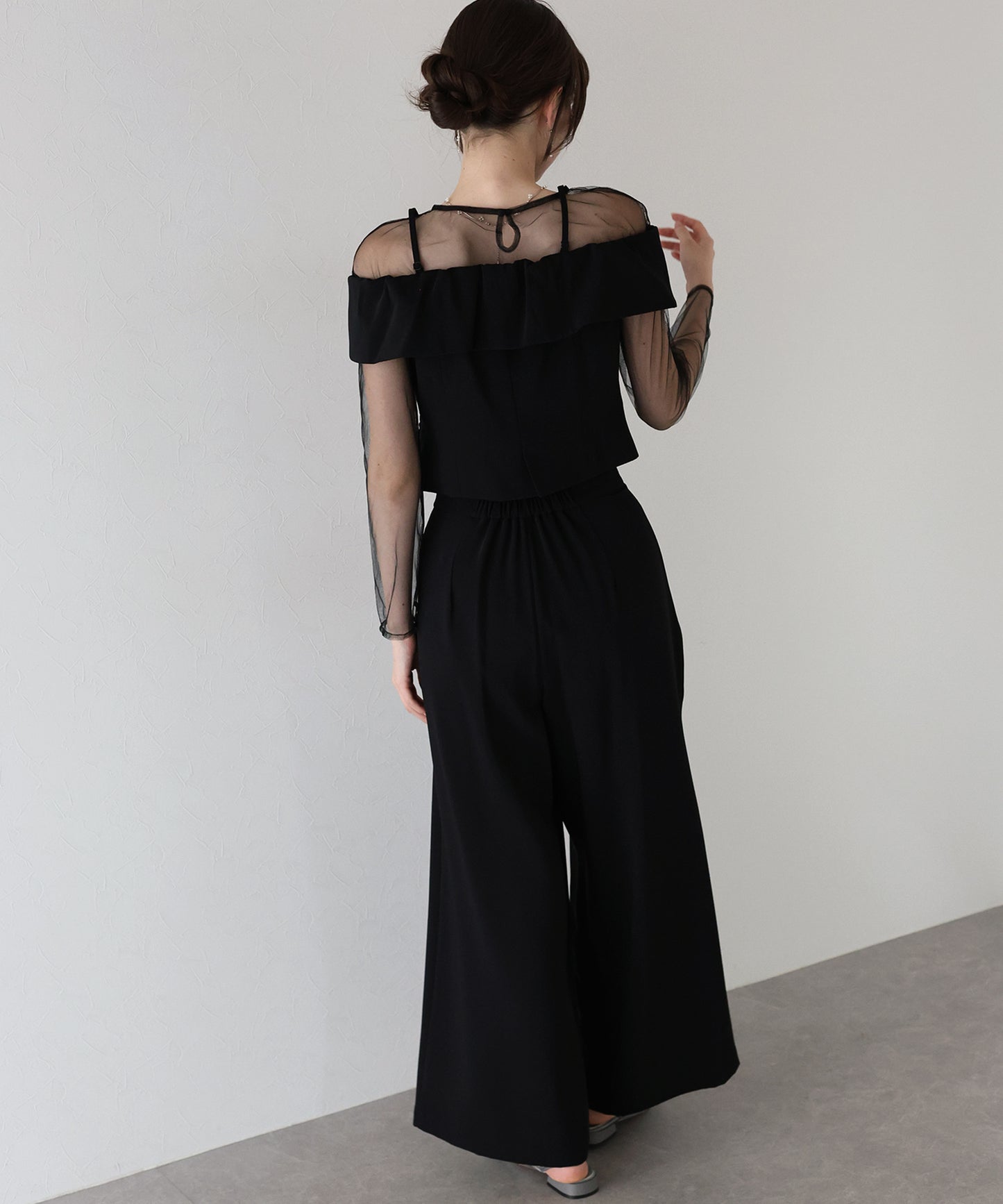 【TIME SALE】オフショルパンツドレス