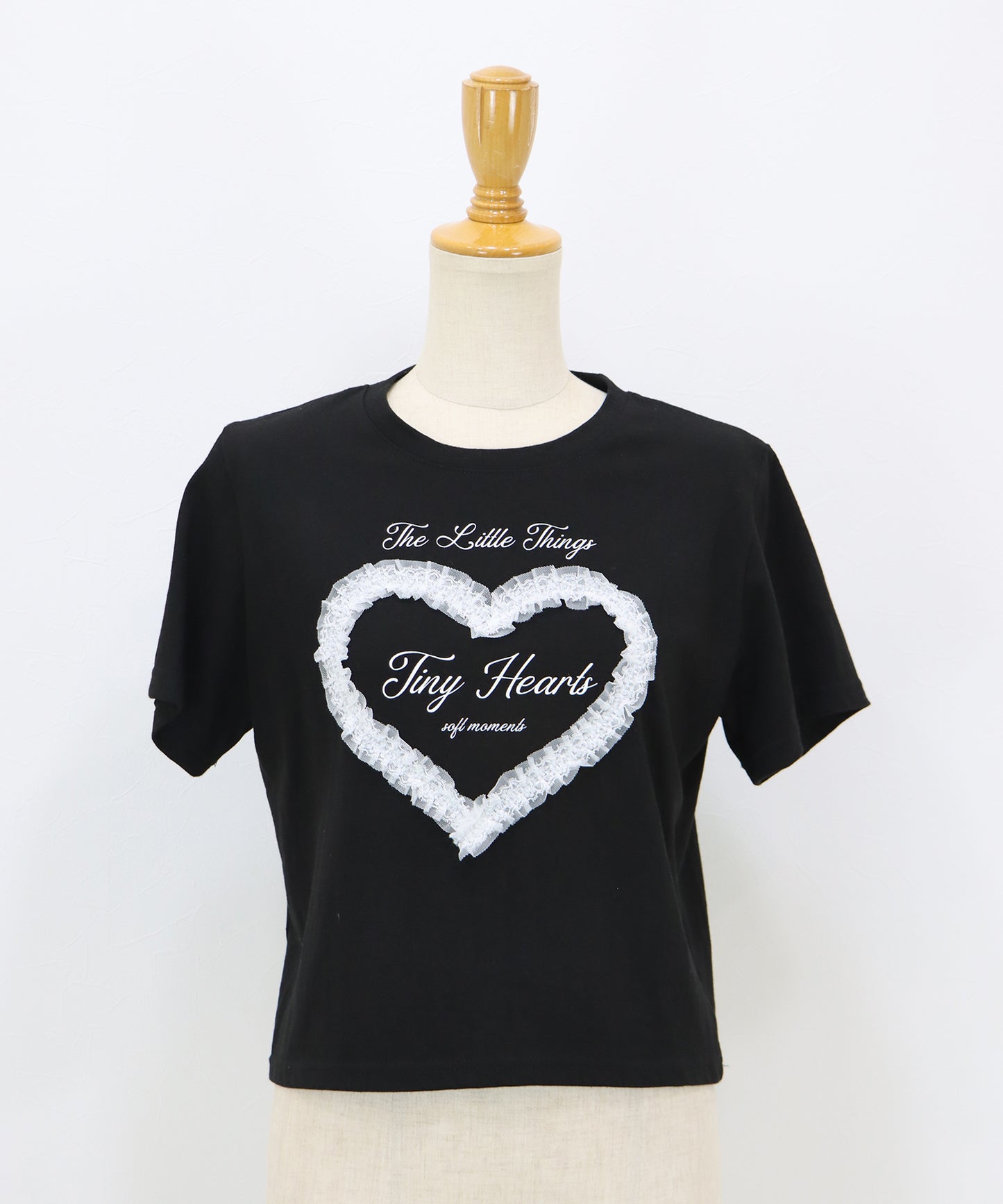 ハートレースショートTシャツ【メール便】