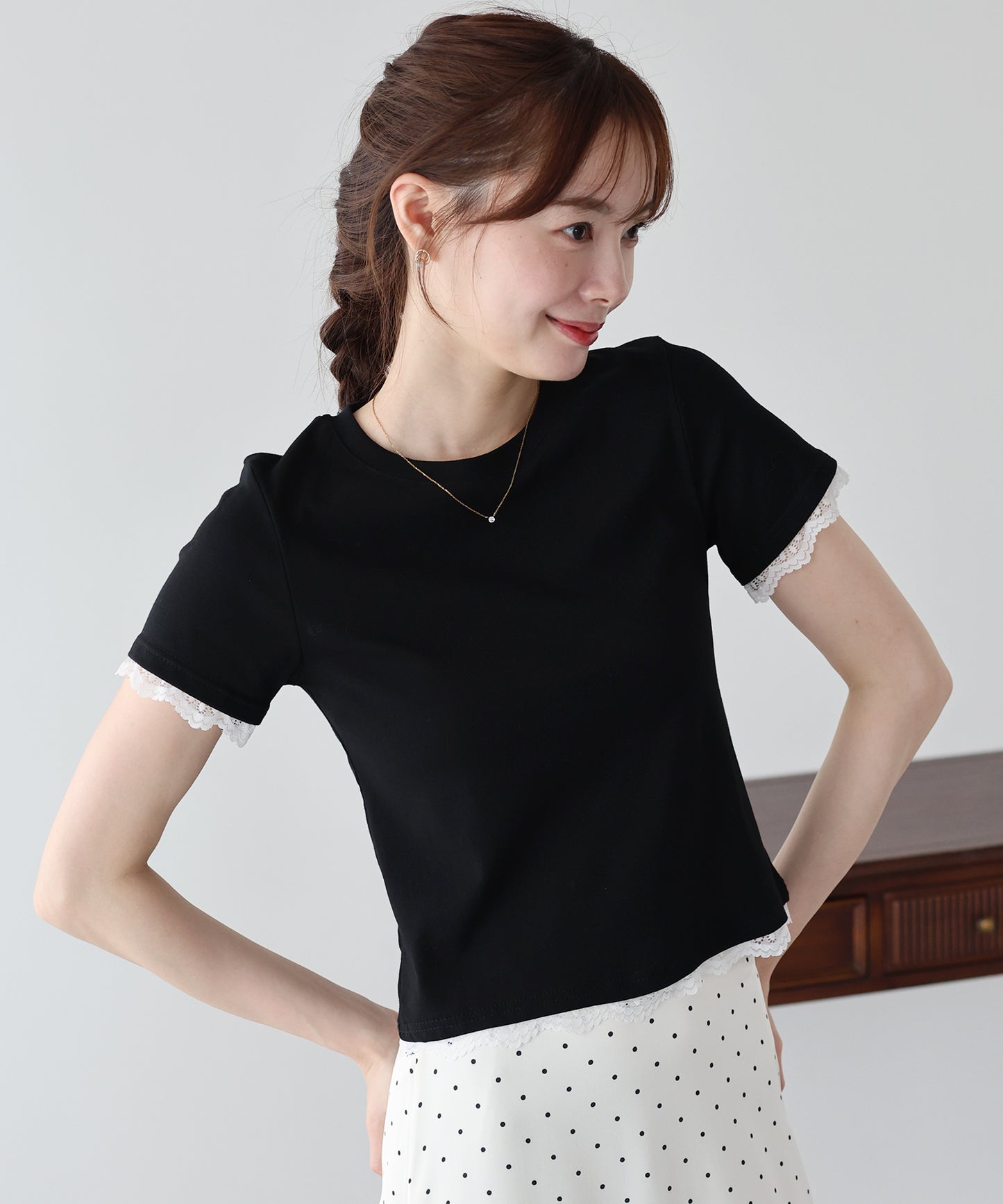 レースドッキングTシャツ【メール便】
