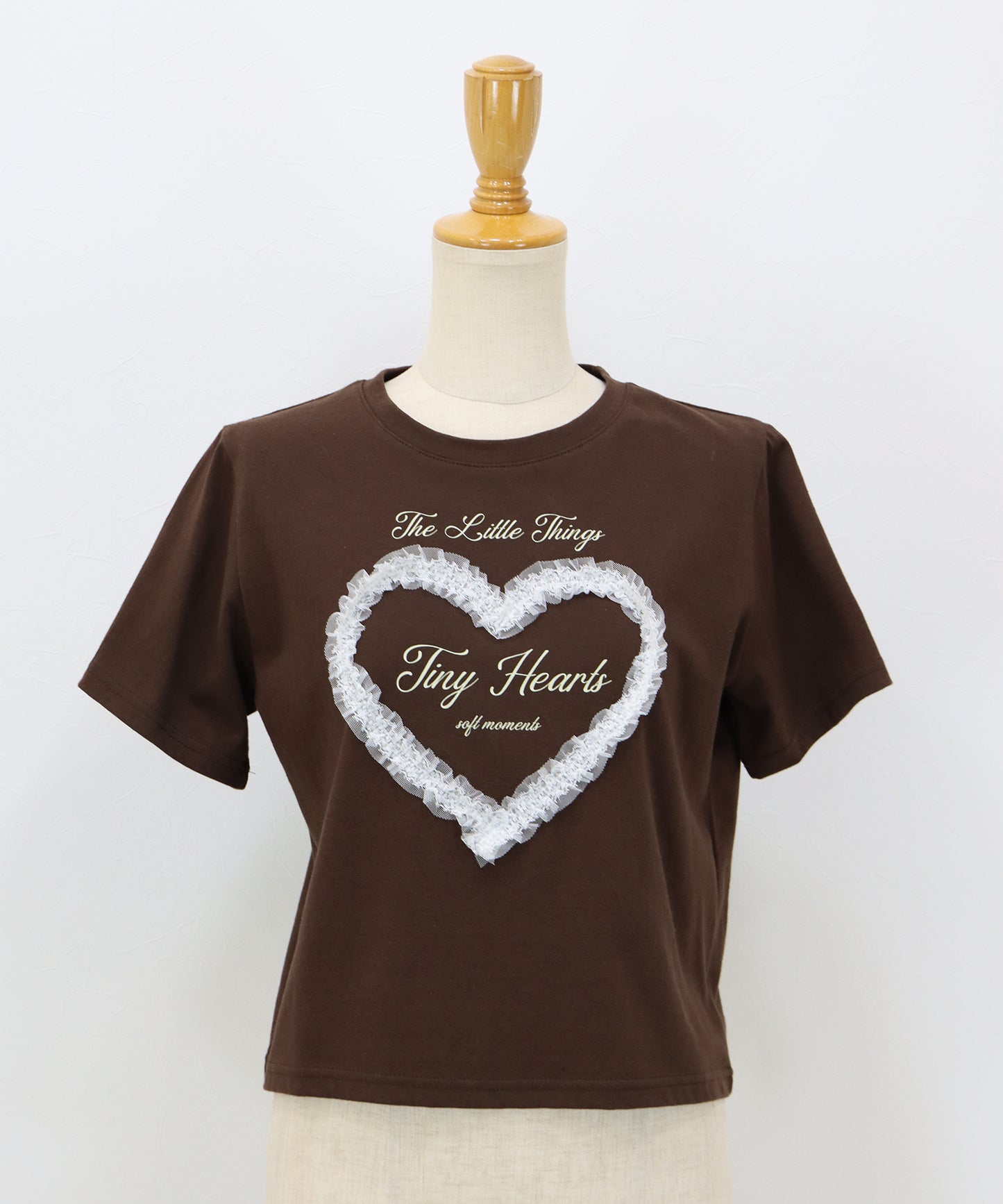 ハートレースショートTシャツ【メール便】