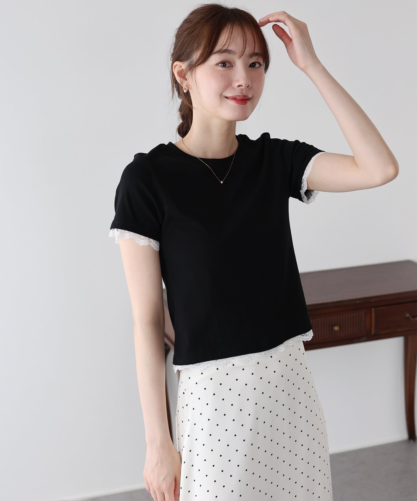 レースドッキングTシャツ【メール便】