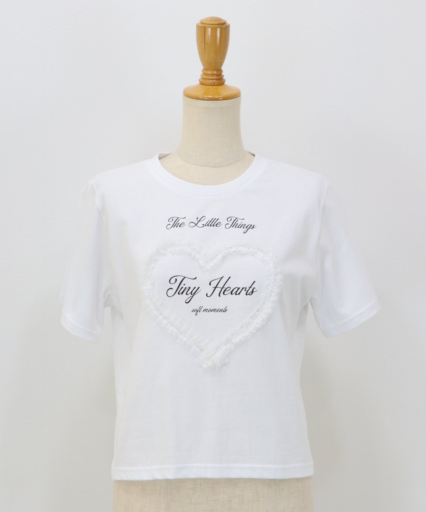 ハートレースショートTシャツ【メール便】