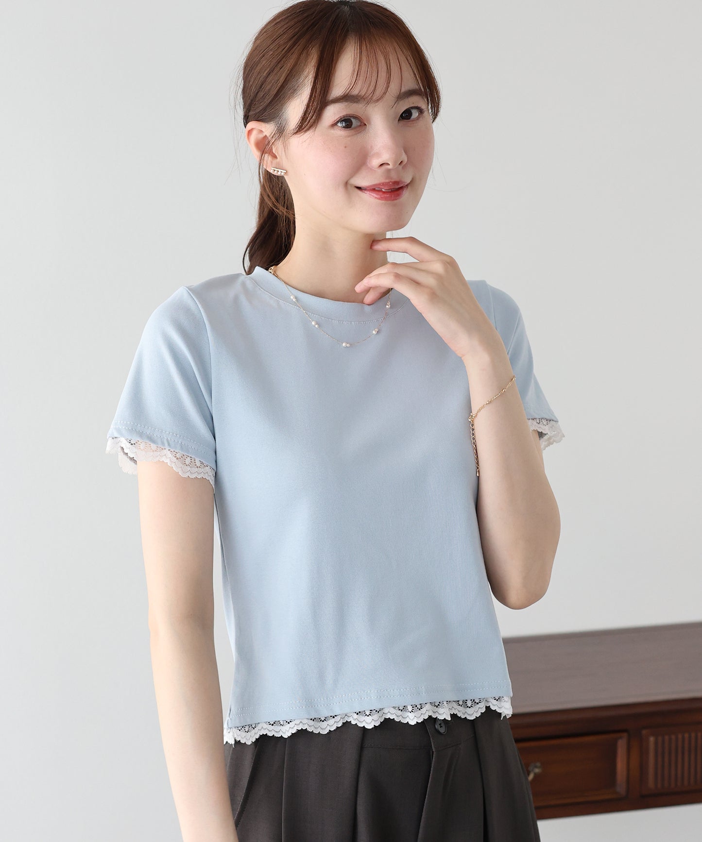 レースドッキングTシャツ【メール便】