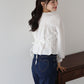 【早割5％OFF】バックリボンペプラムブラウス【ネコポス】