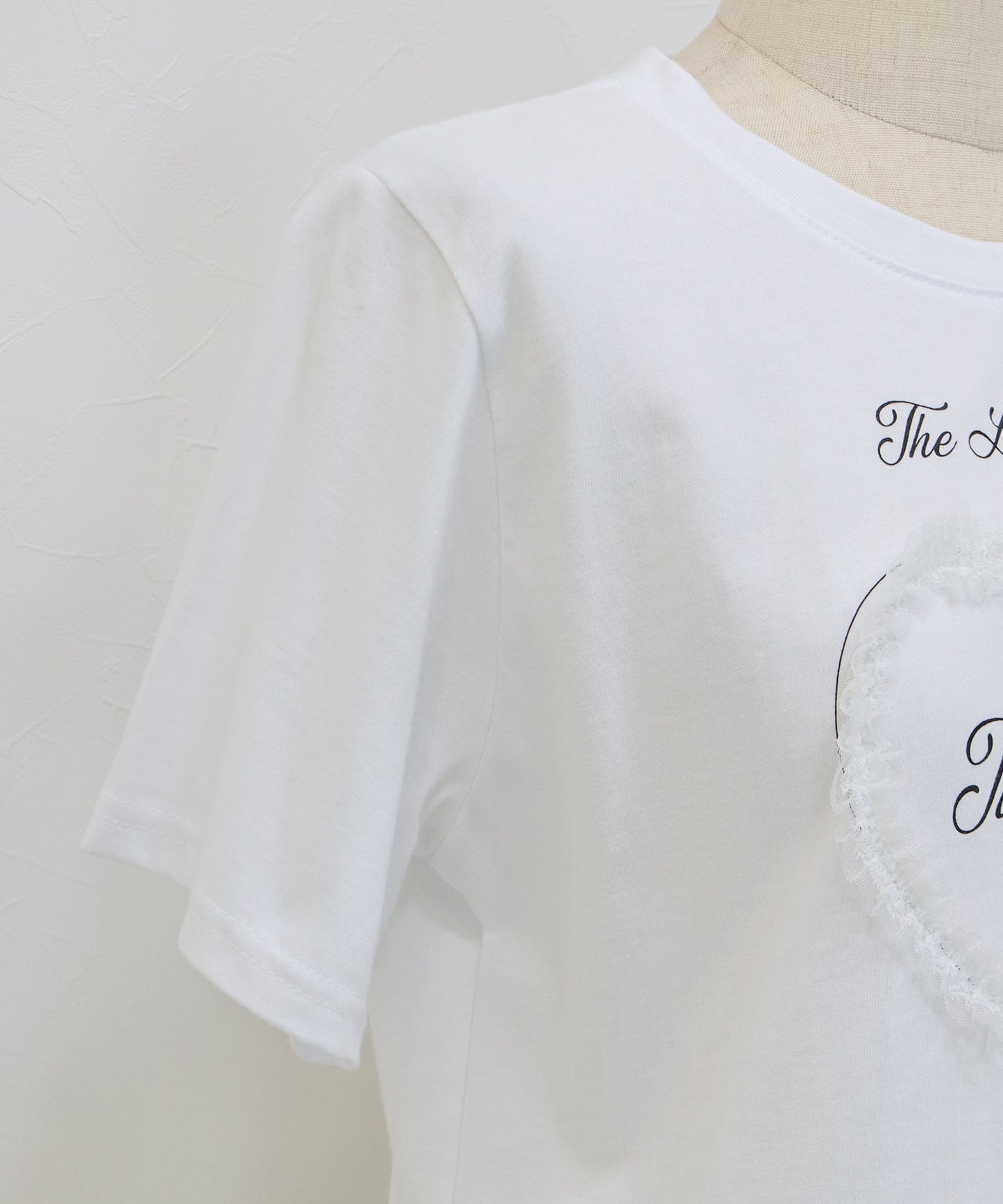 ハートレースショートTシャツ【メール便】