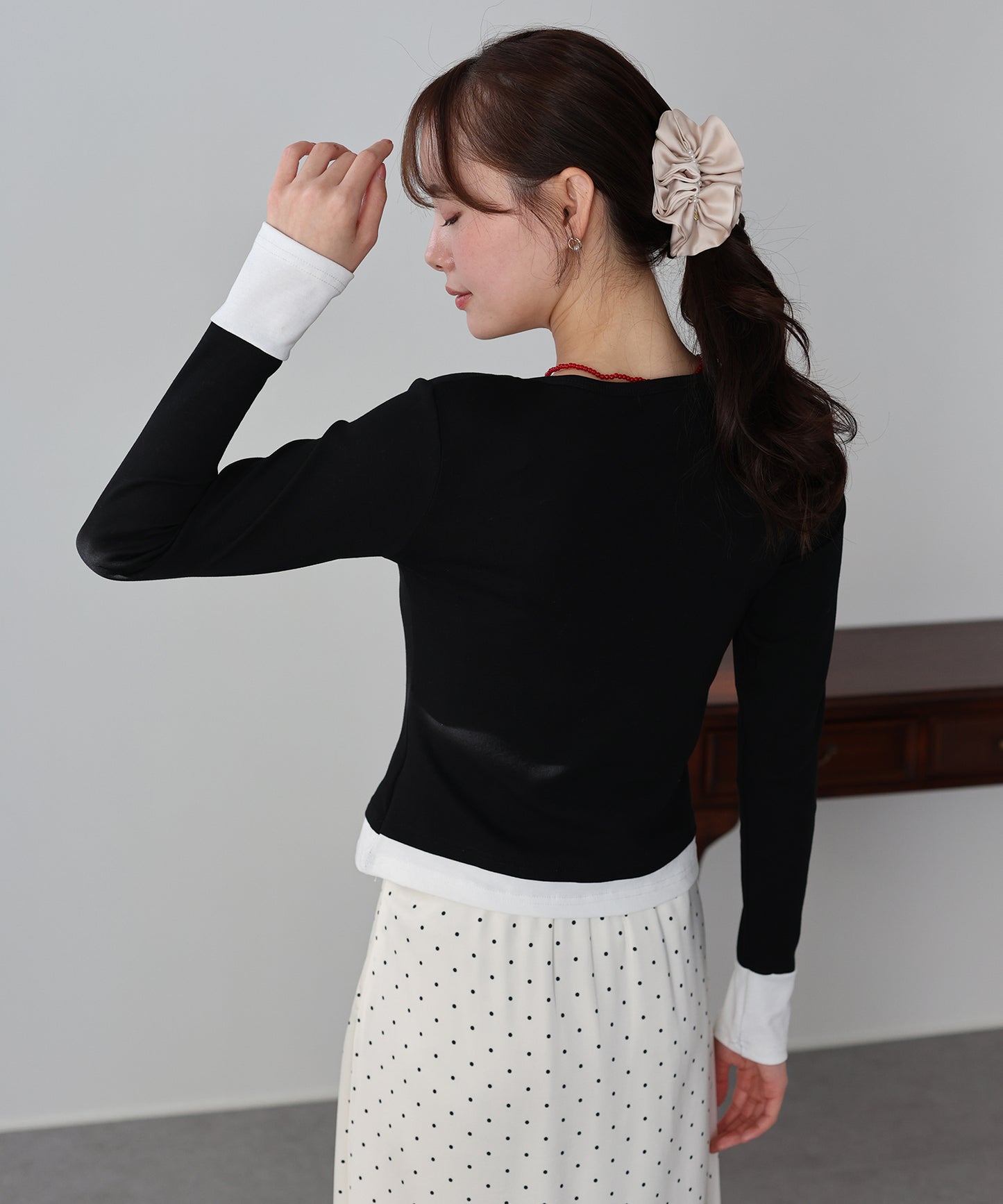 【早割5％OFF】ヘンリレイヤードカットソー【ネコポス】