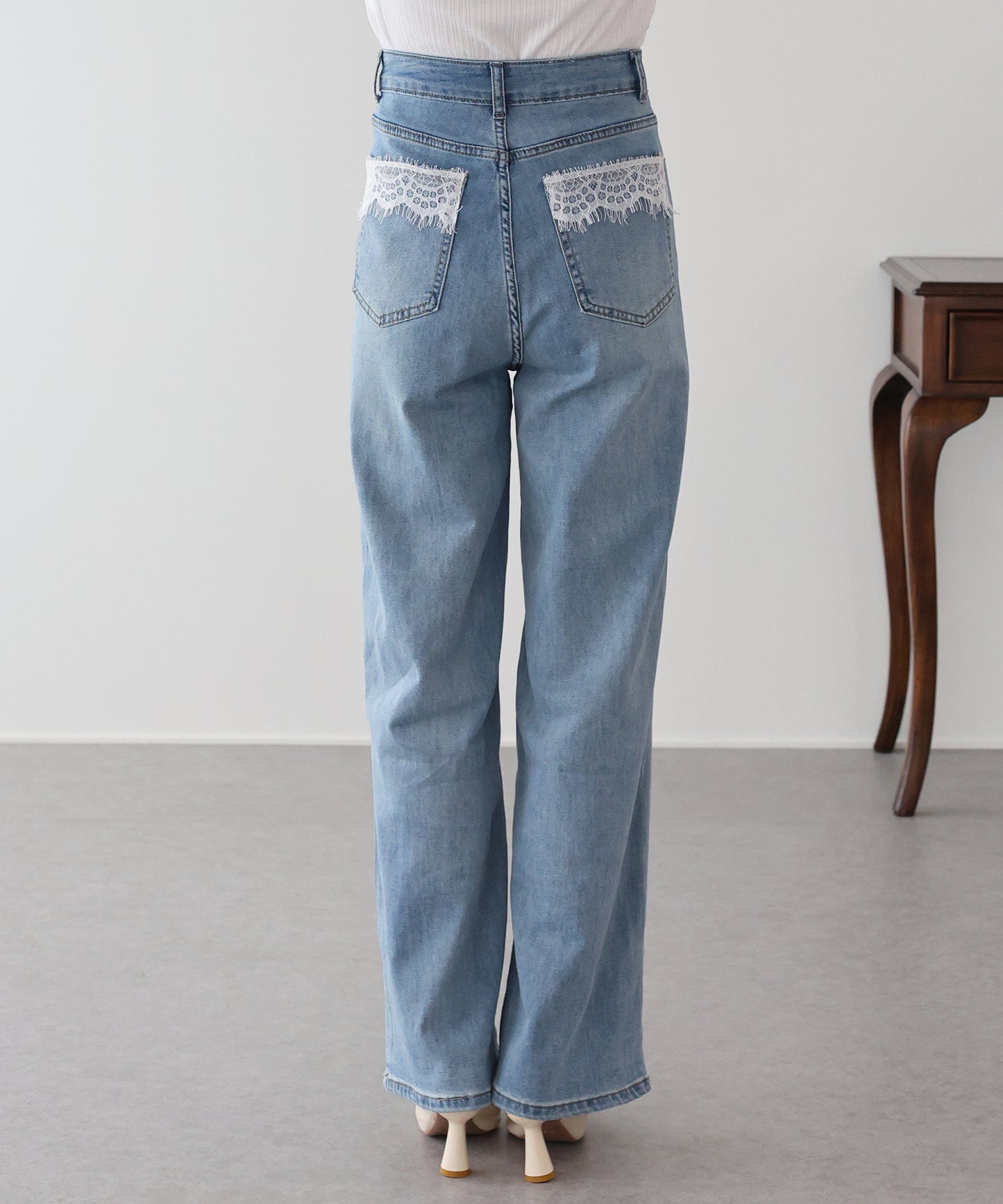 ポケットレースデニム