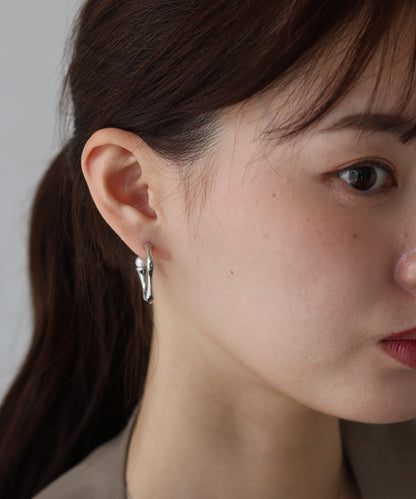 ニュアンスフープピアス / サージカルステンレス [J by blue]【ネコポス】