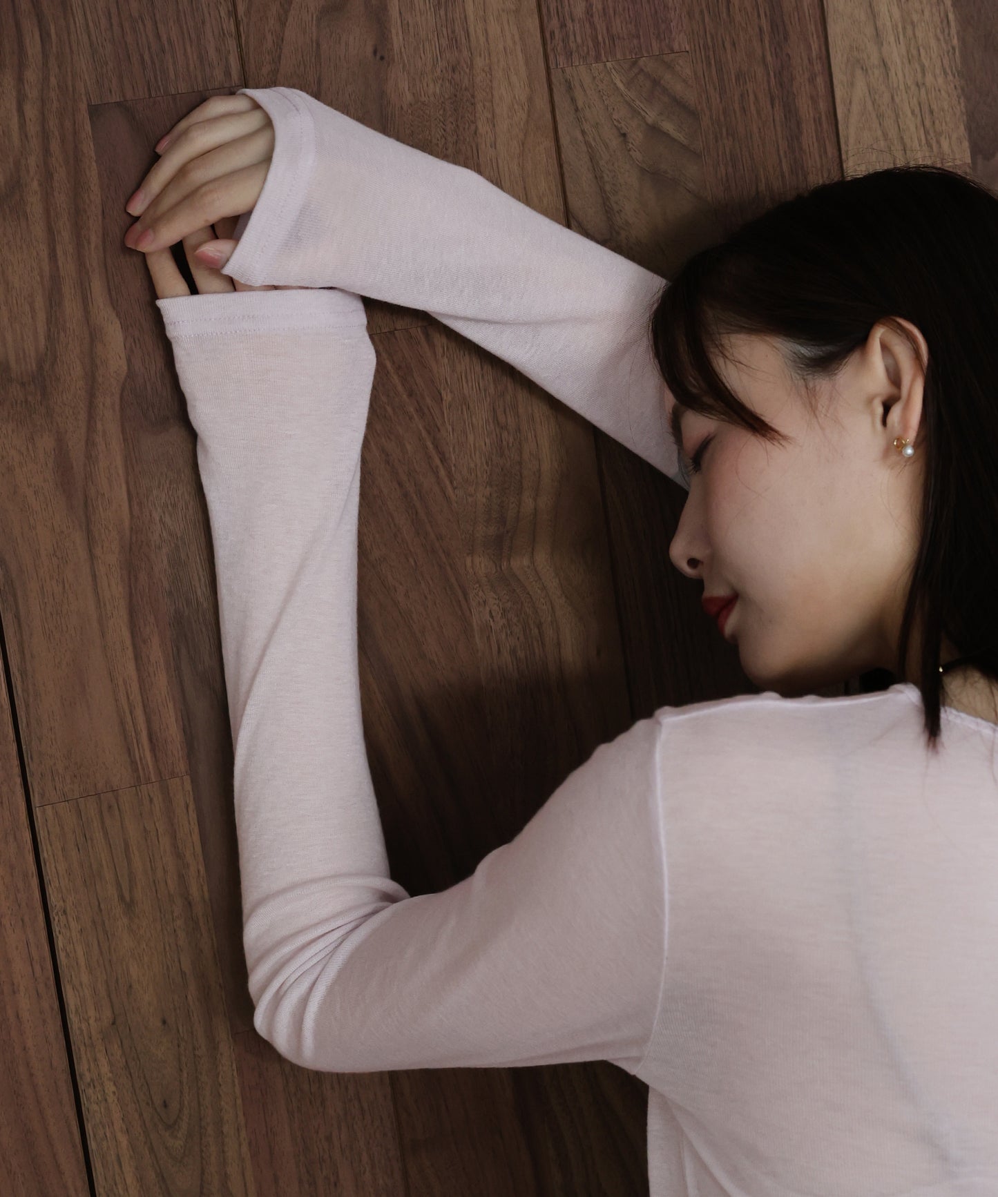 ロングスリーブシアーカットソー【ネコポス】