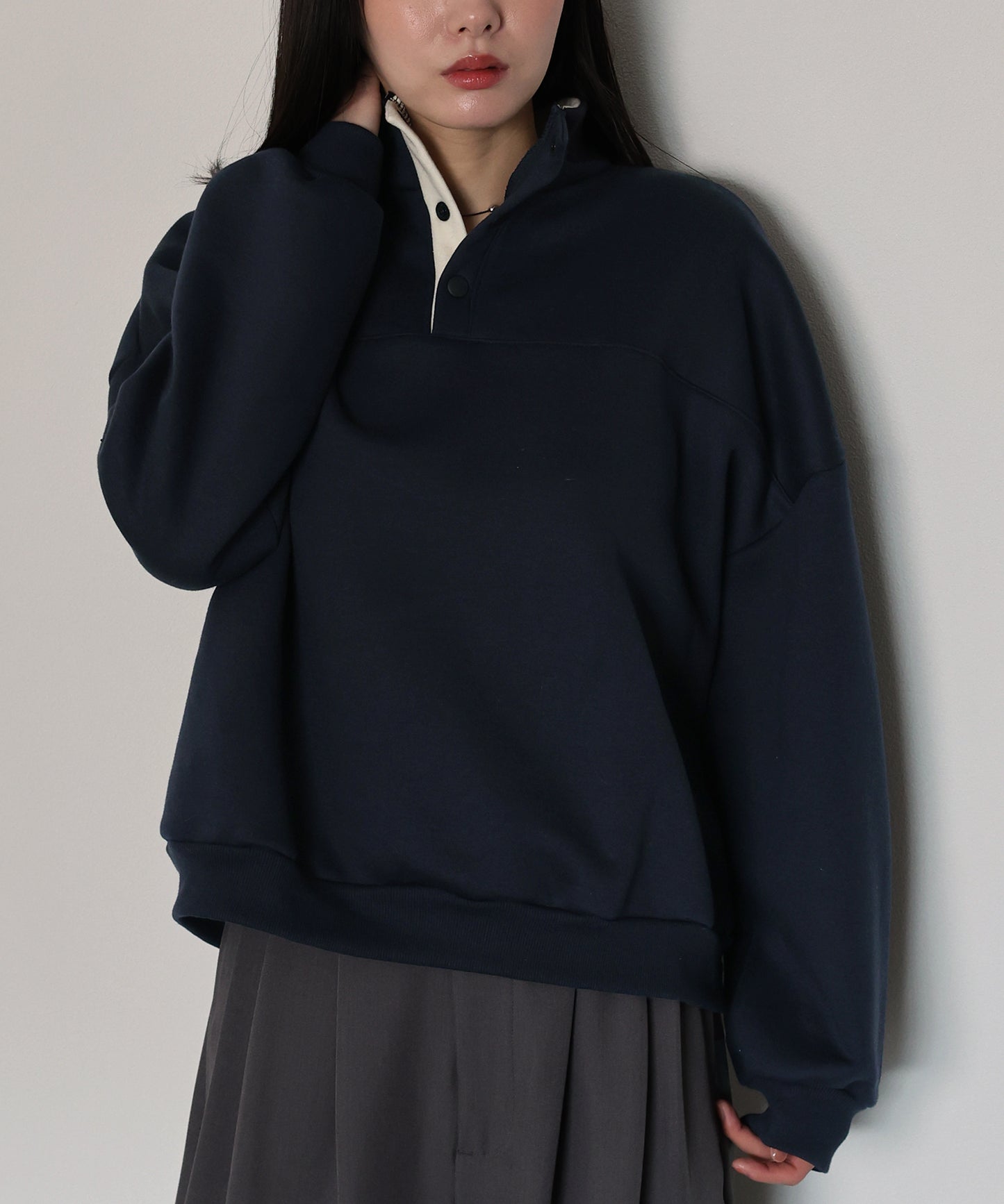 【早割5％OFF】裏起毛バイカラースウェット