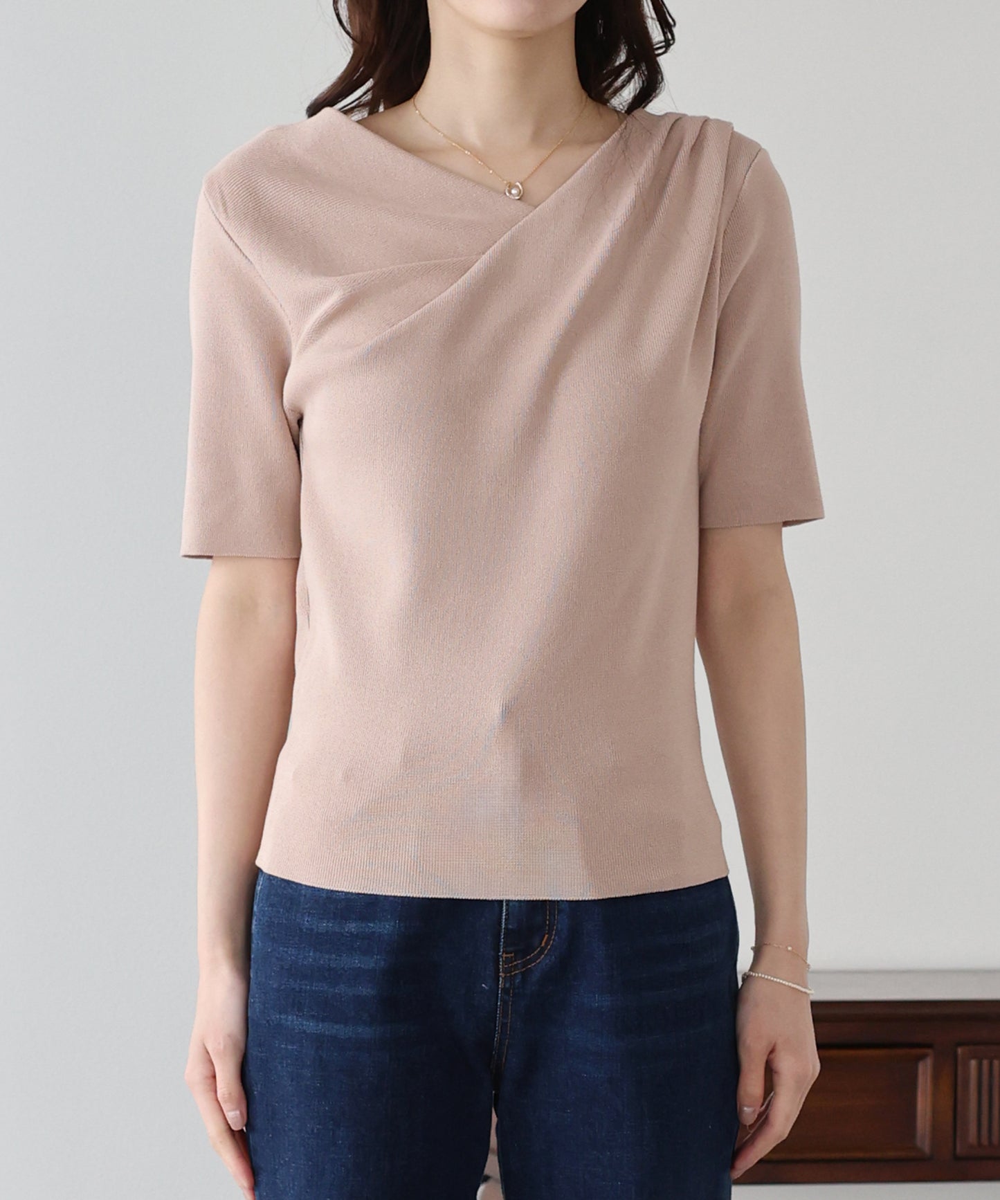 ドレープネックニット【ネコポス】