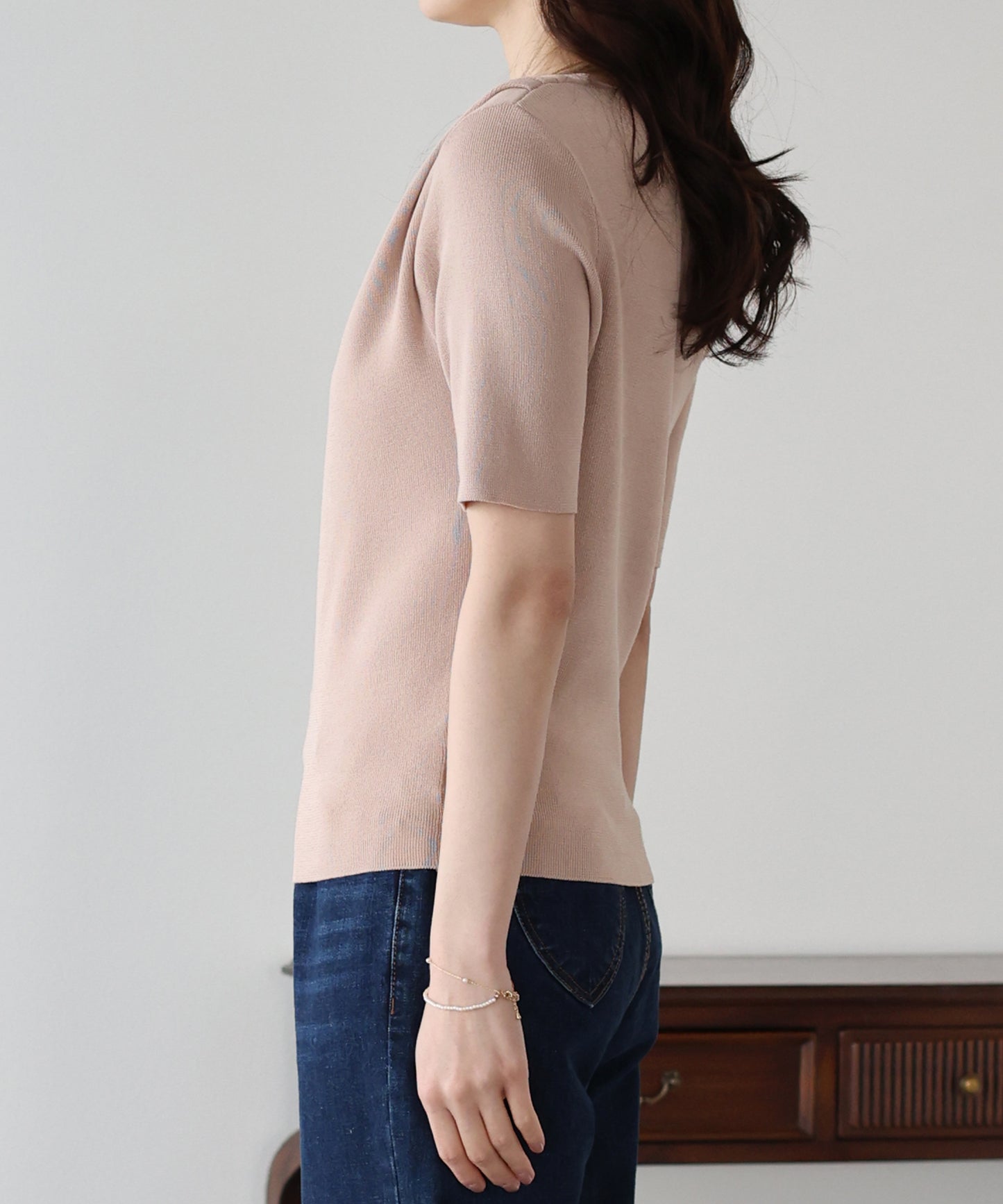 ドレープネックニット【ネコポス】