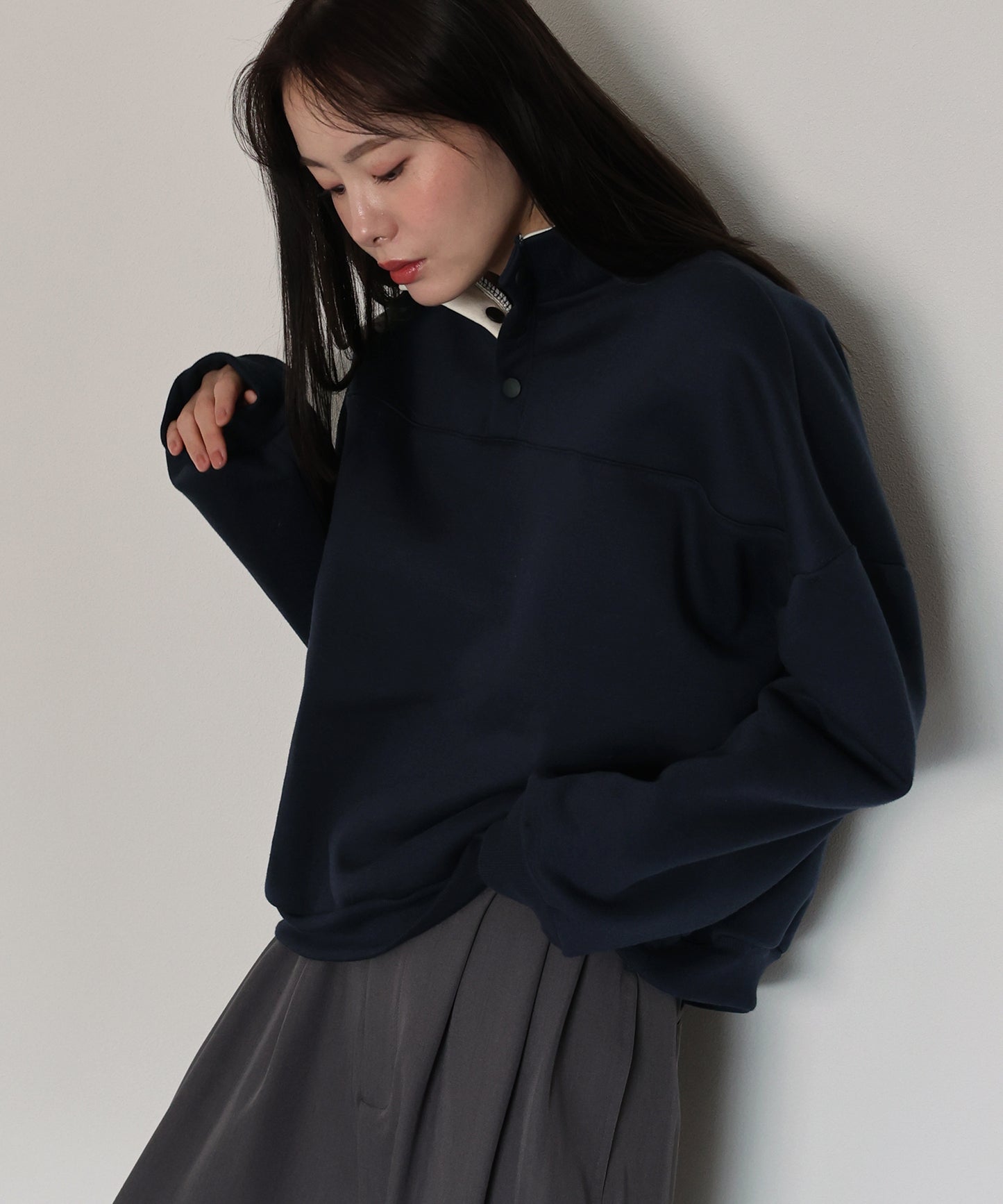 【早割5％OFF】裏起毛バイカラースウェット