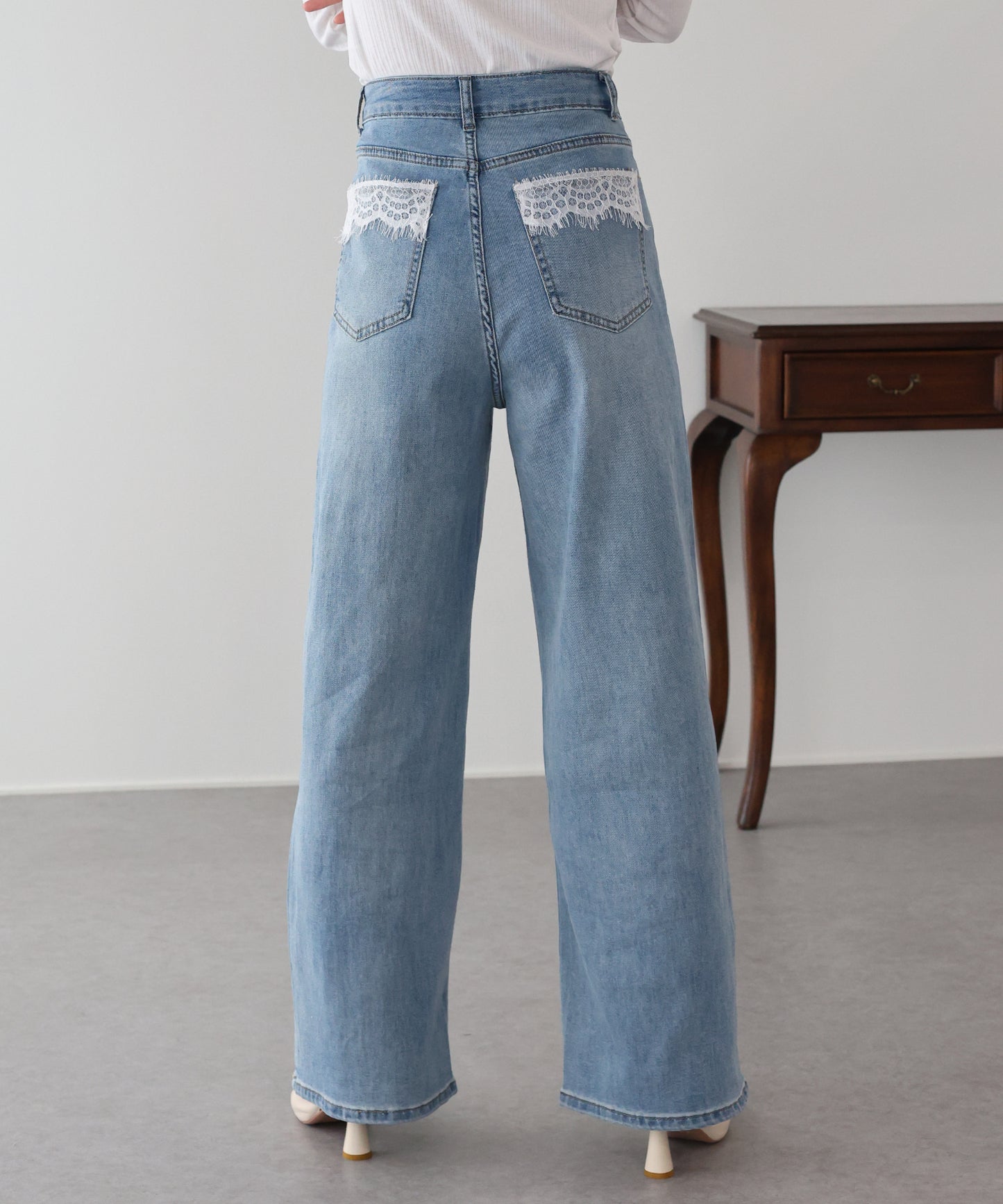 ポケットレースデニム