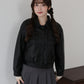 ファー付きフェイクレザーブルゾン